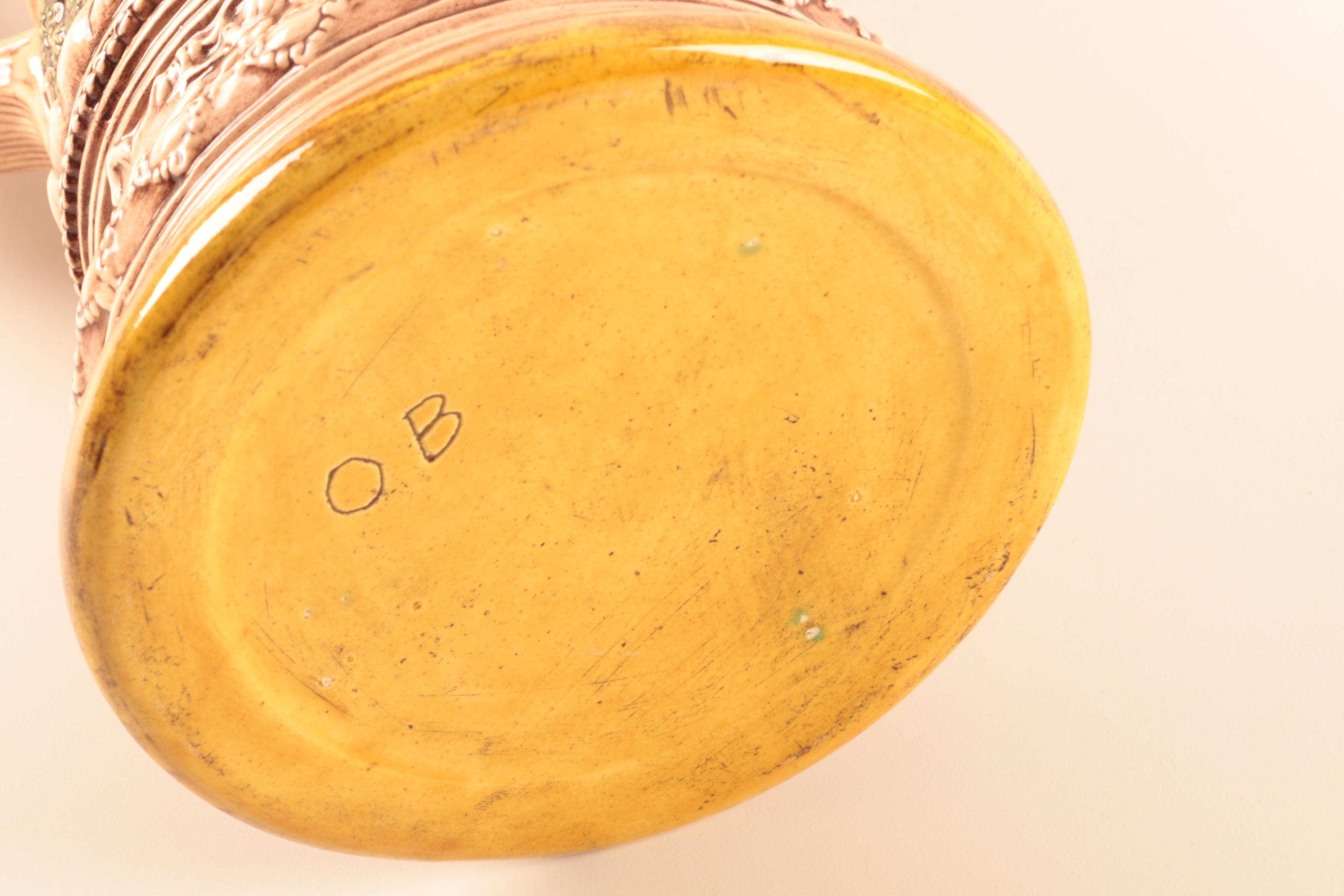 Hand Painted Ceramic Stein Vase