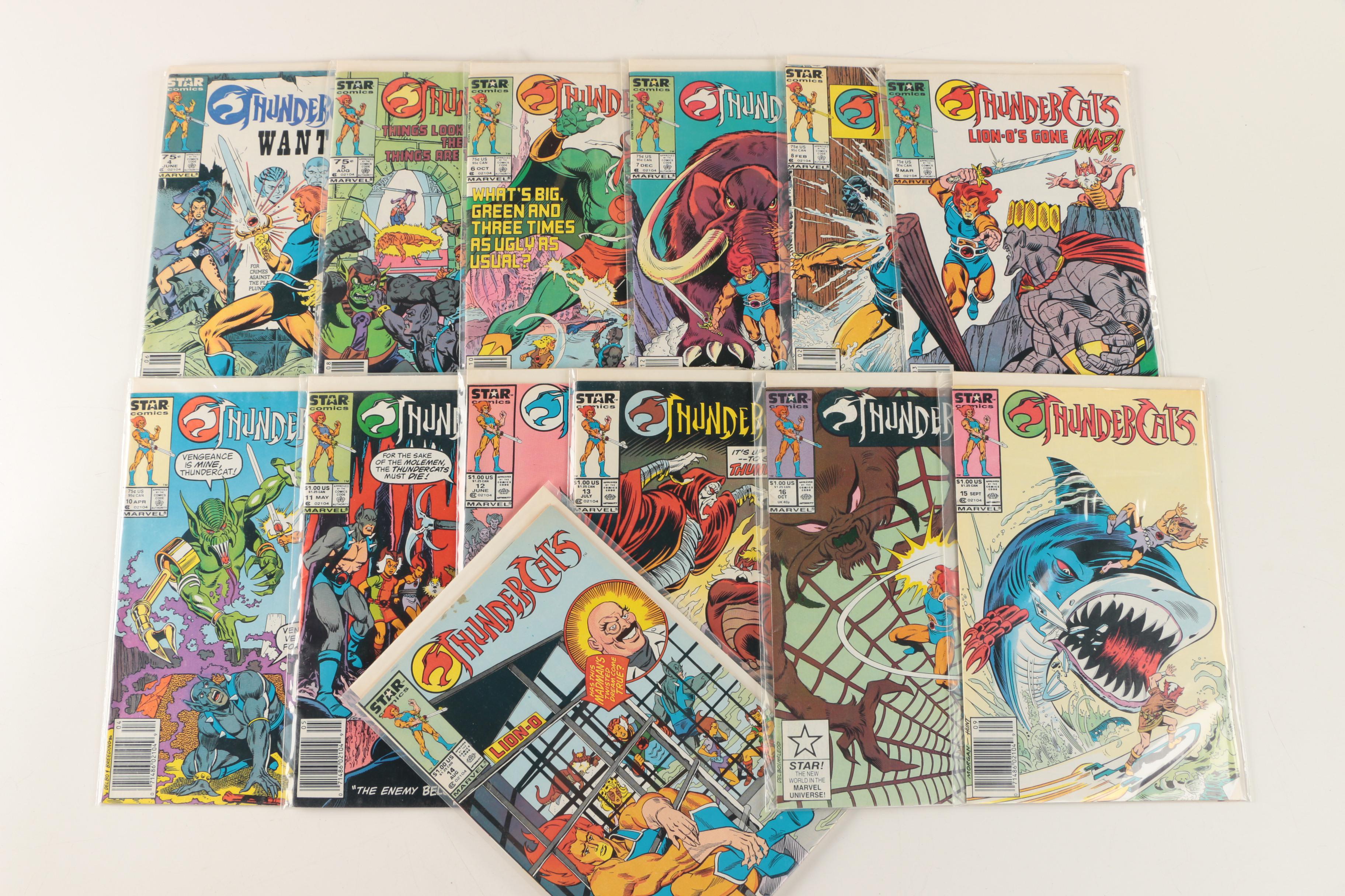 Collection of Marvel Comics featuring Transformers, G.I. Joe, and Thundercats