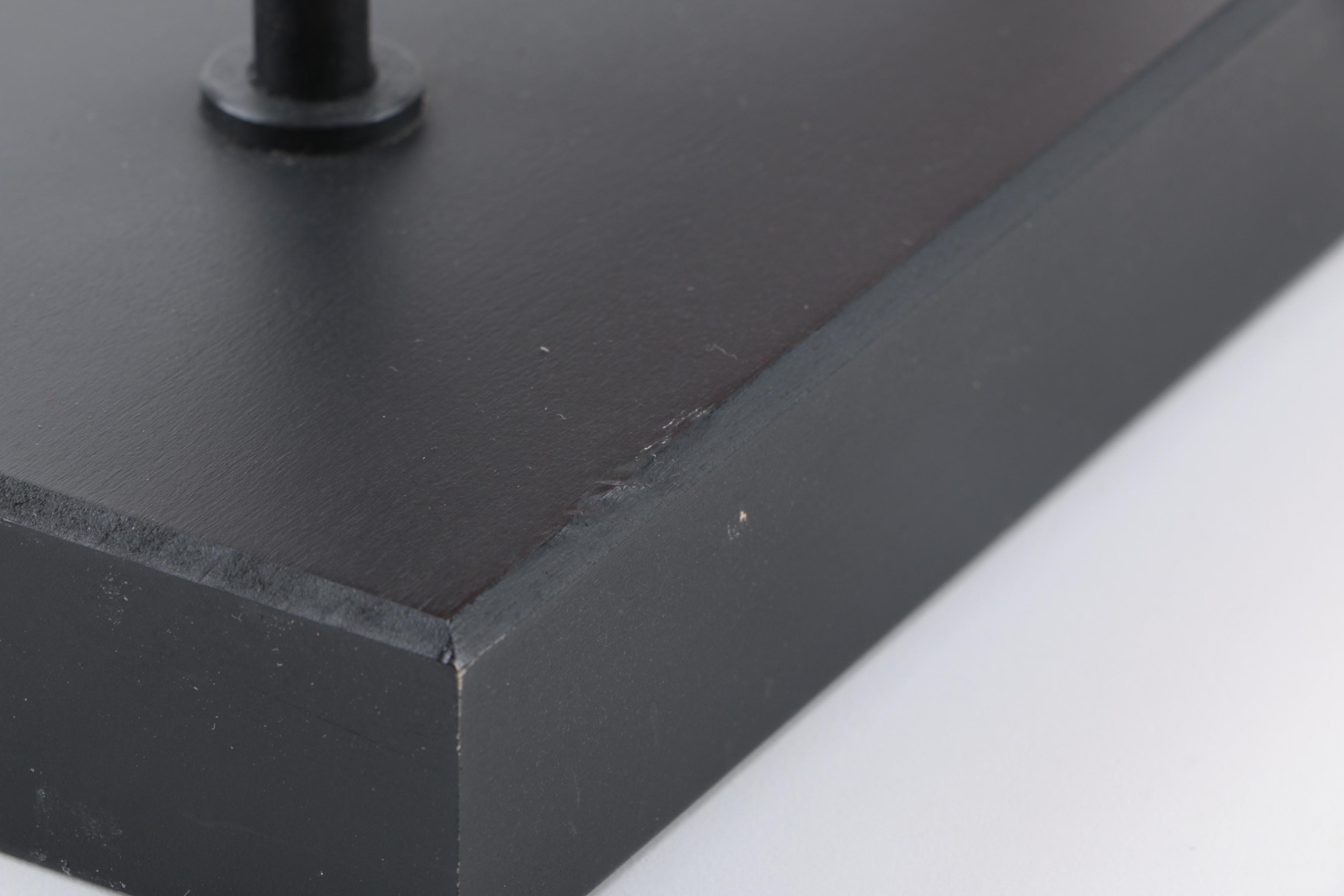 Pair of Pottery Barn Wooden Candle Holders with Decor