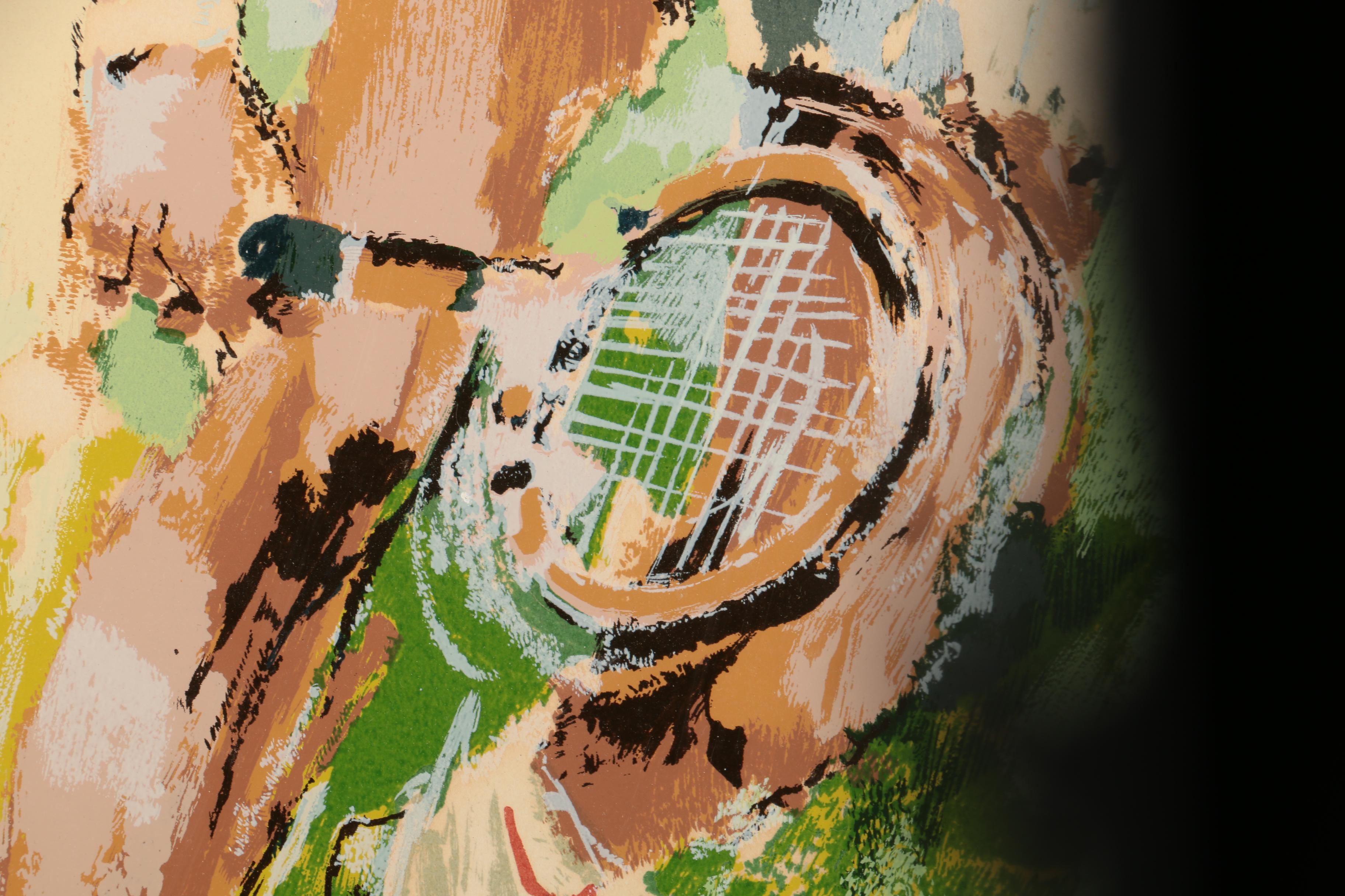 Wayland Moore Limited Edition Serigraph "Tennis Player"