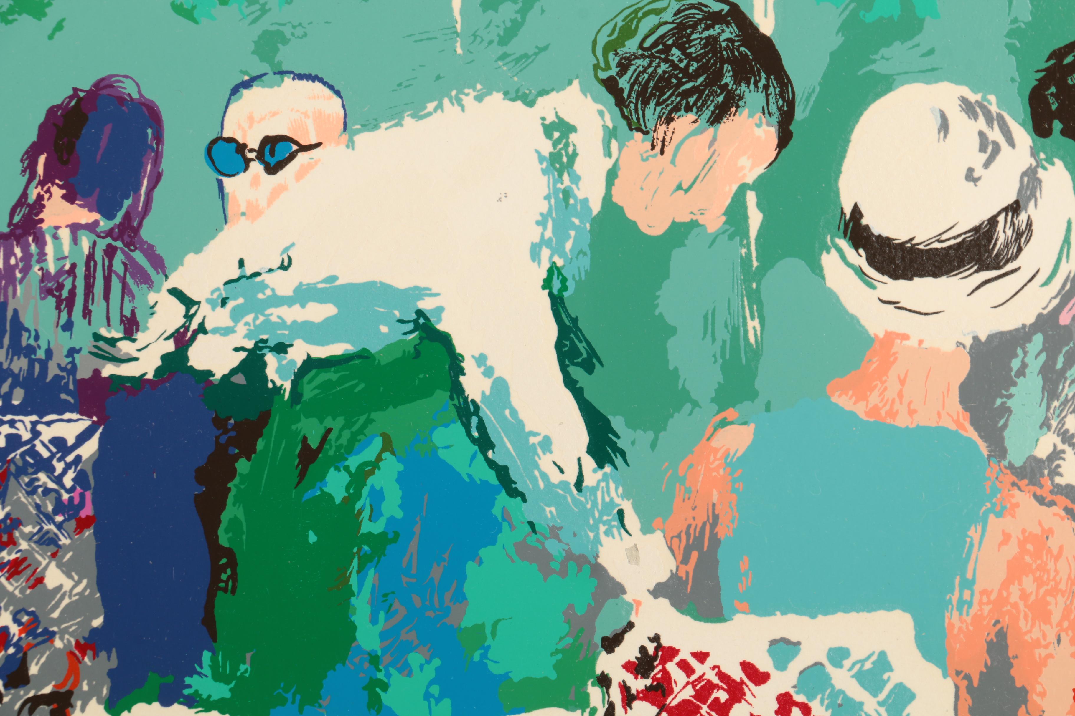 LeRoy Neiman Limited Edition Serigraph "Bistro Garden"