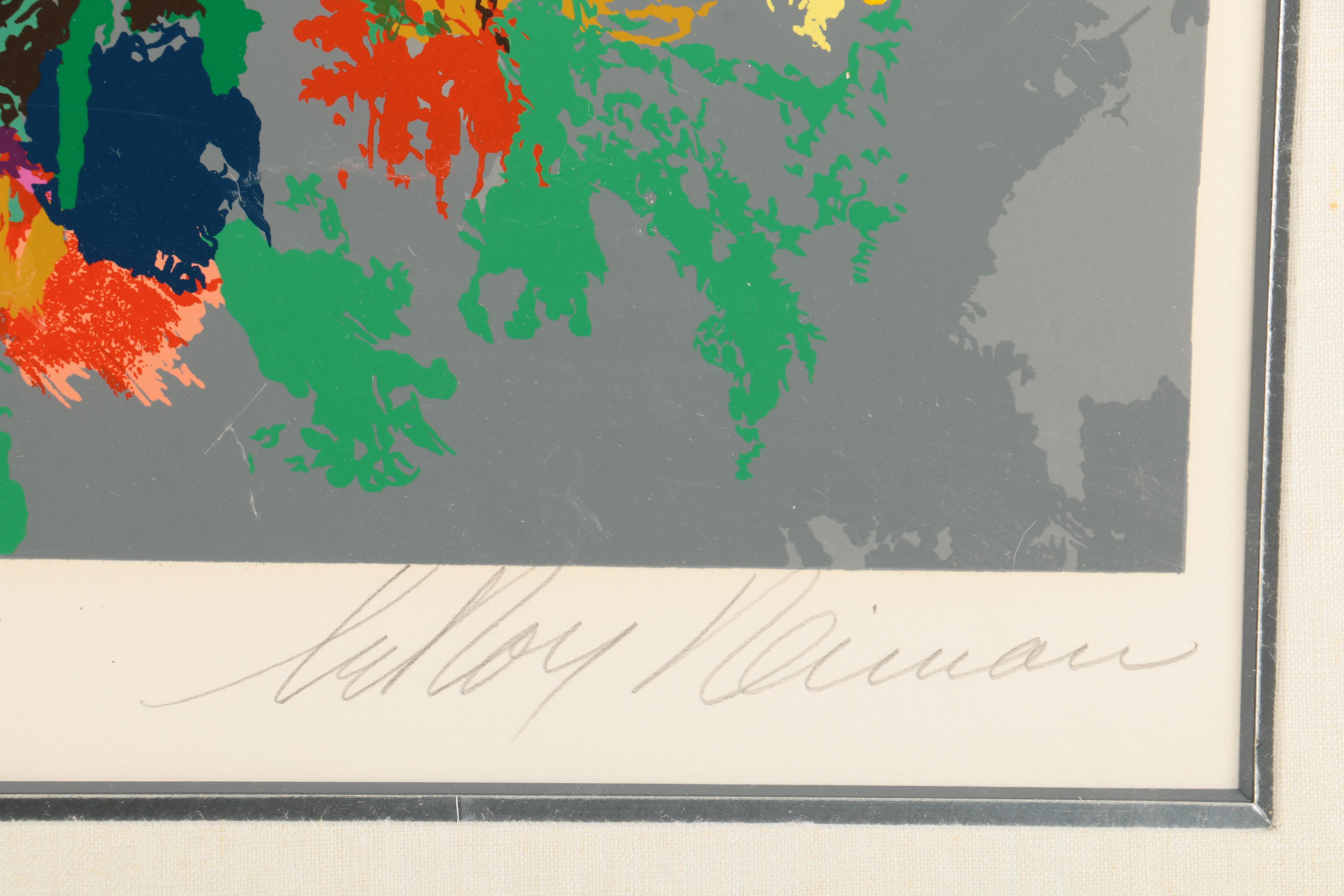 LeRoy Neiman Limited Edition Serigraph "Bistro Garden"