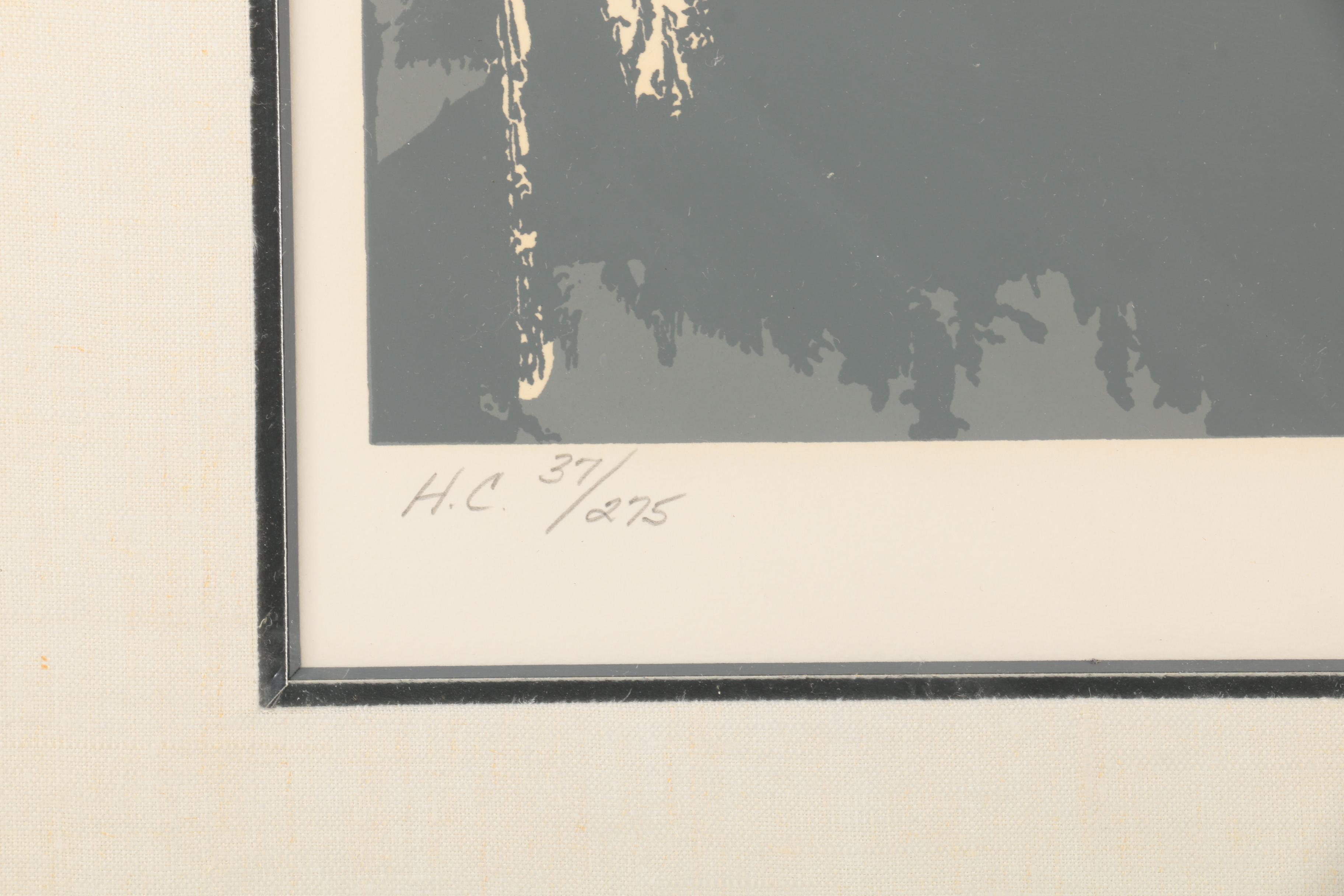 LeRoy Neiman Limited Edition Serigraph "Bistro Garden"