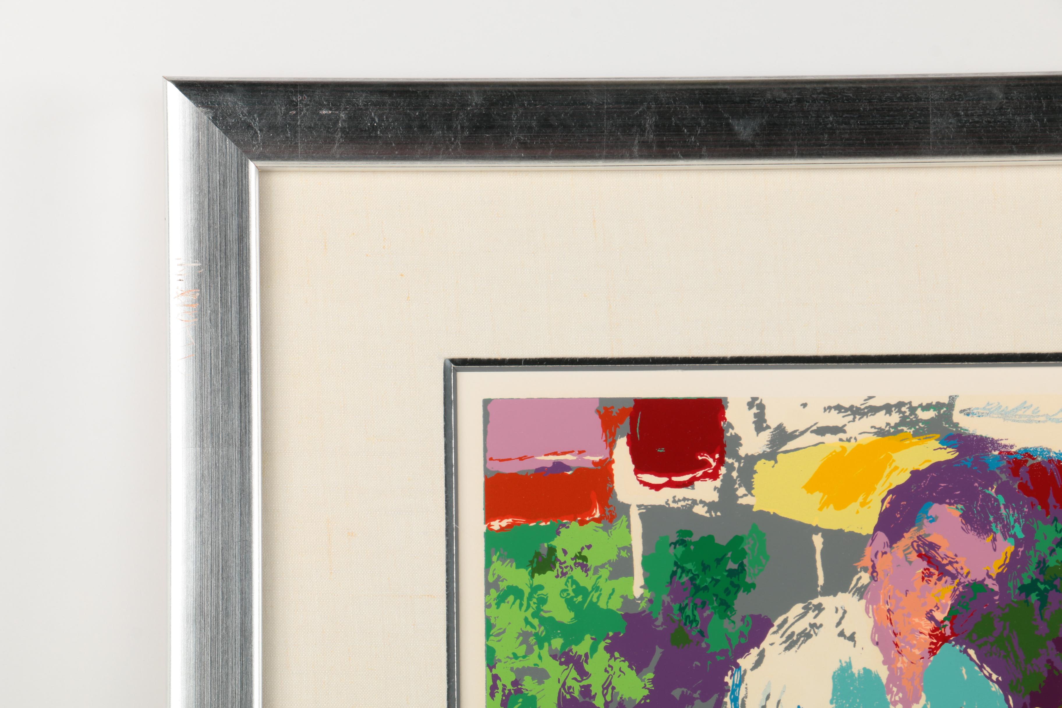 LeRoy Neiman Limited Edition Serigraph "Bistro Garden"