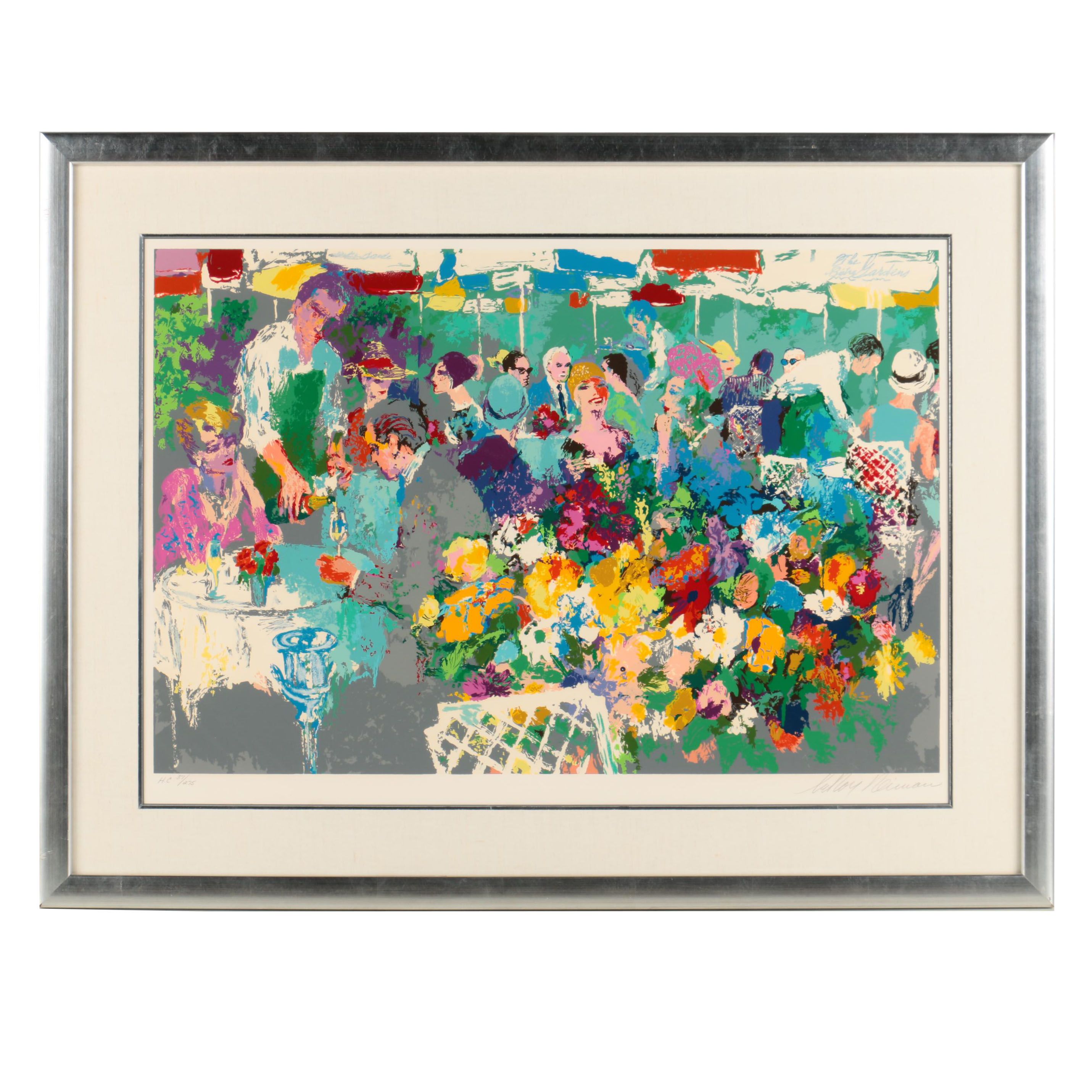 LeRoy Neiman Limited Edition Serigraph "Bistro Garden"