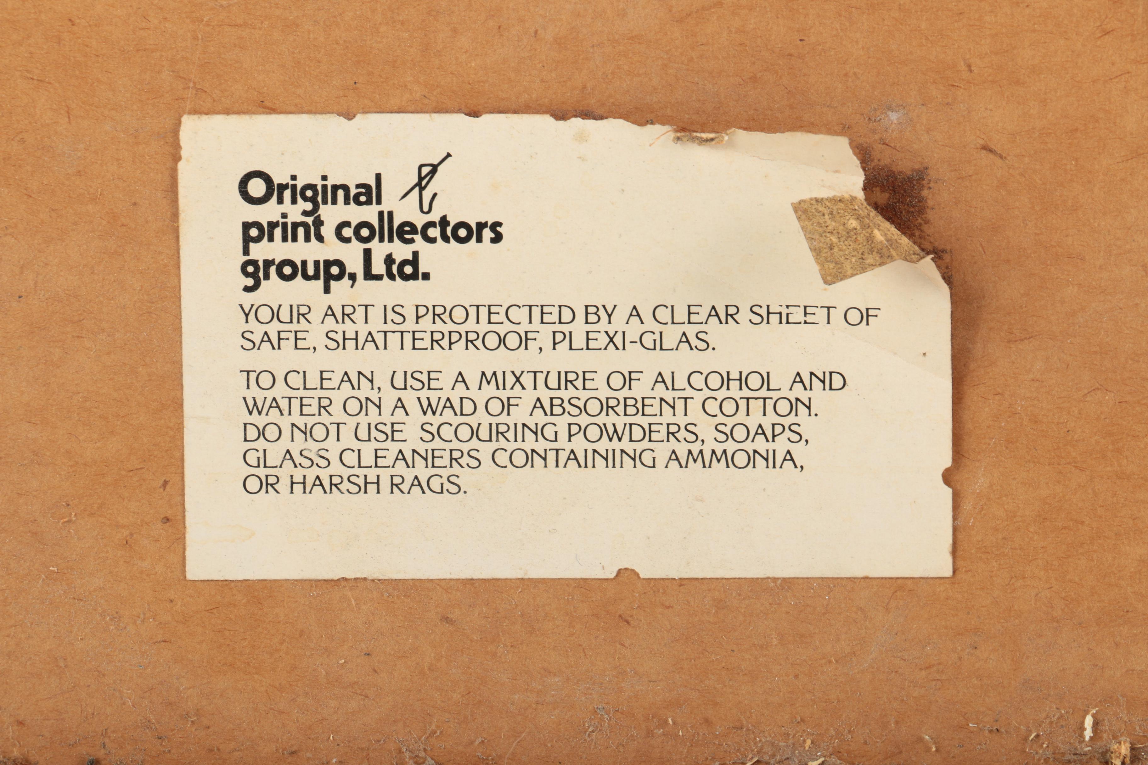 Delacroix Limited Edition Lithograph "La Place Furstenberg, Paris 1975"