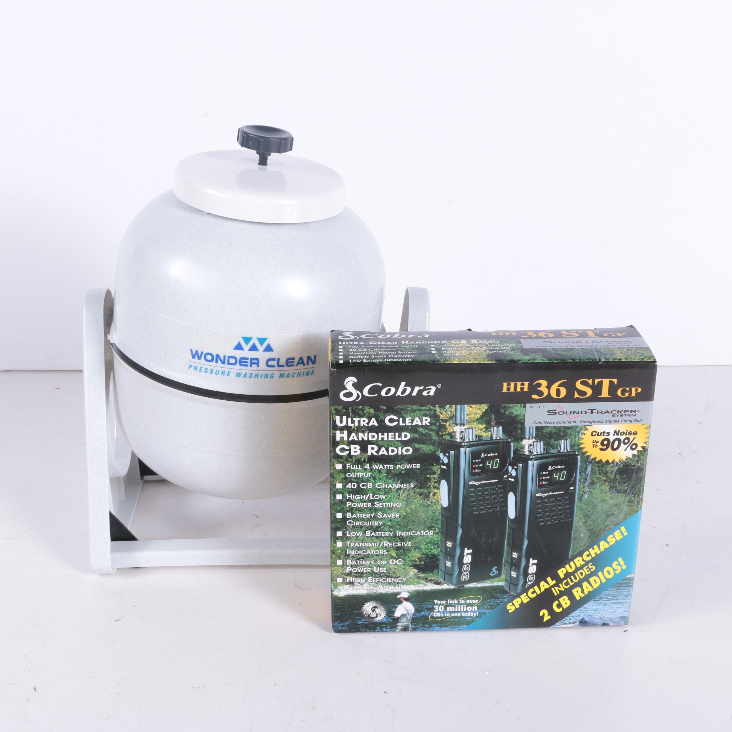 Cobra HH 36 ST GP CB Radios and Wonder Clean Pressure Washing Machine