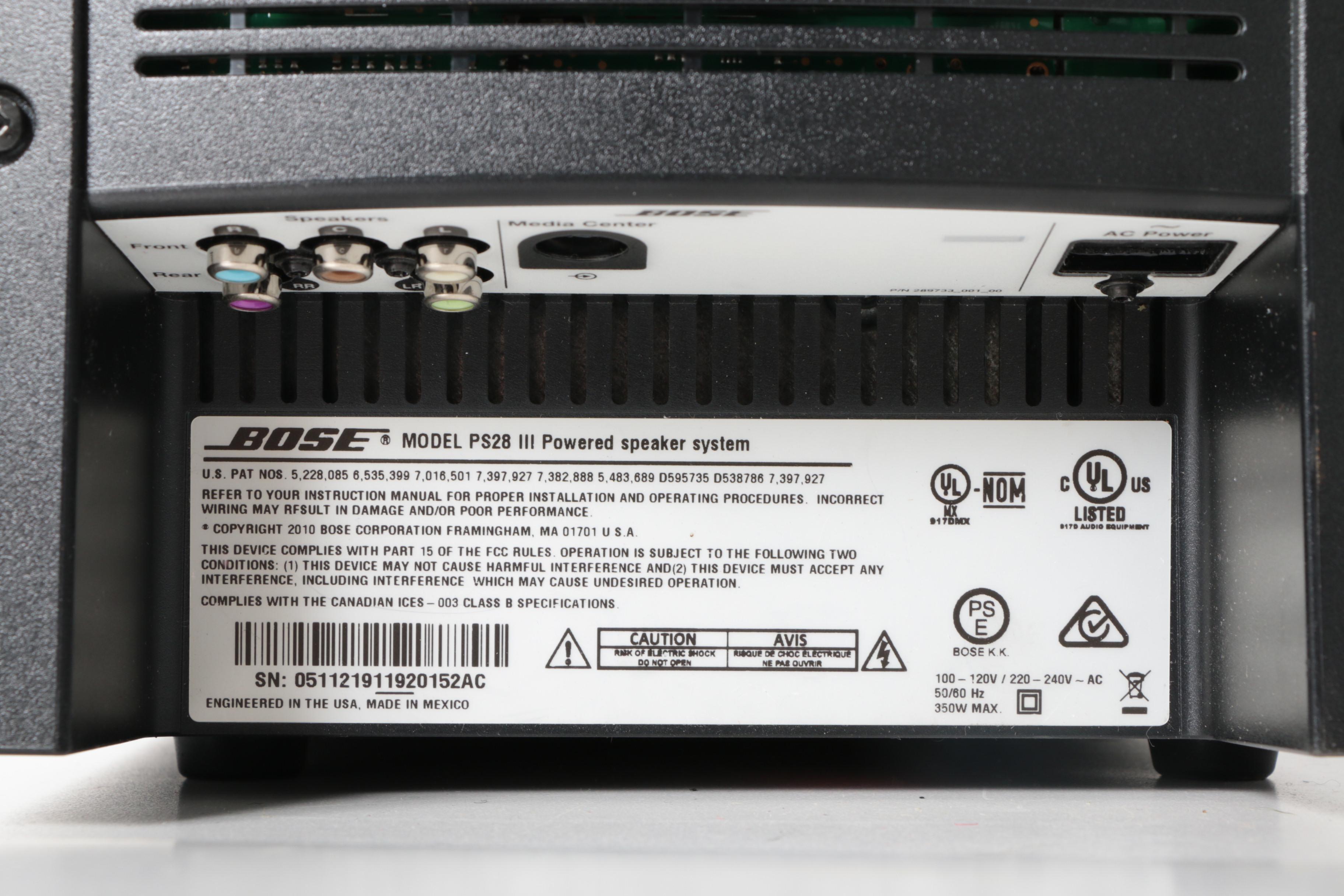 Bose Lifestyle T20 Home Theater System