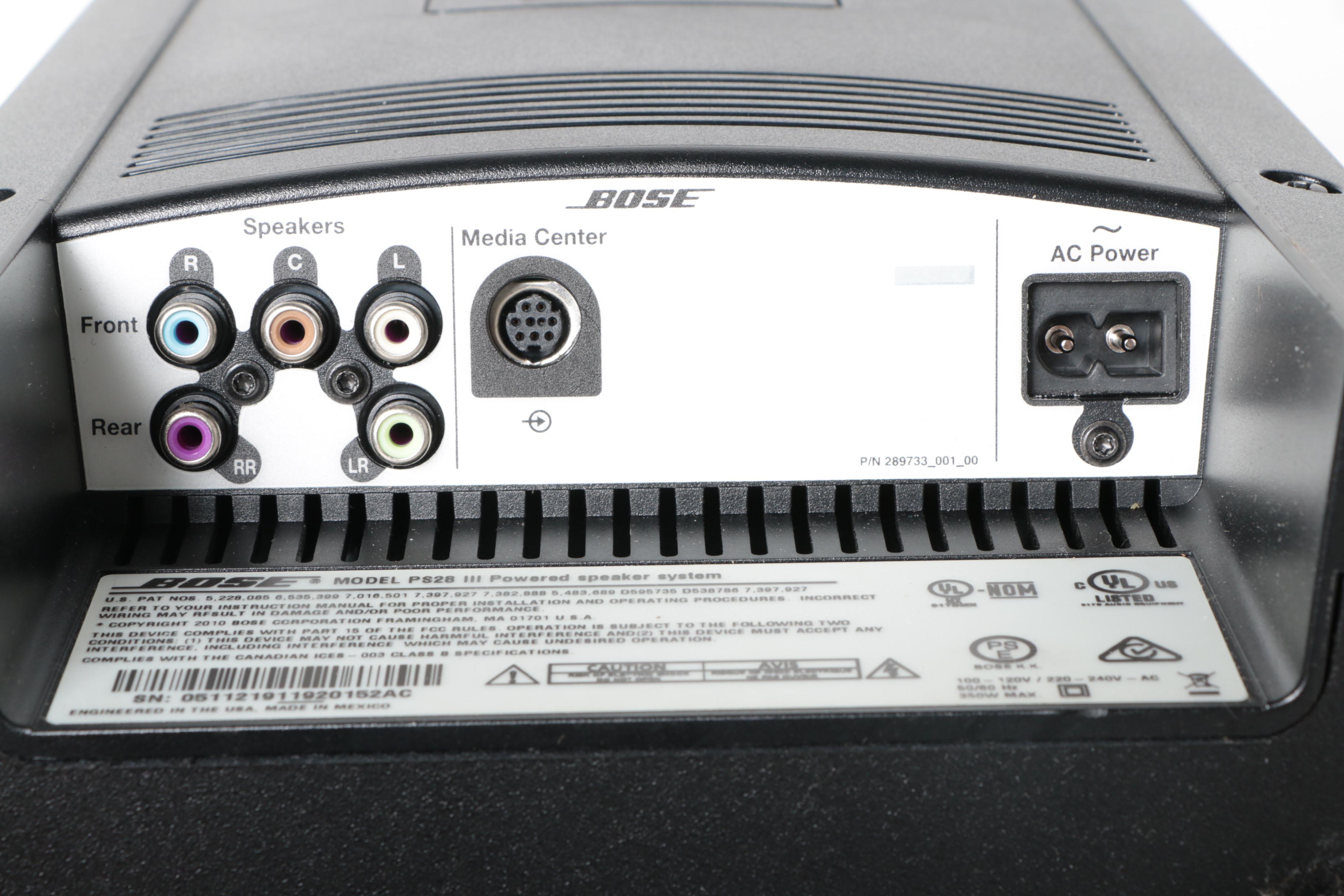 Bose Lifestyle T20 Home Theater System