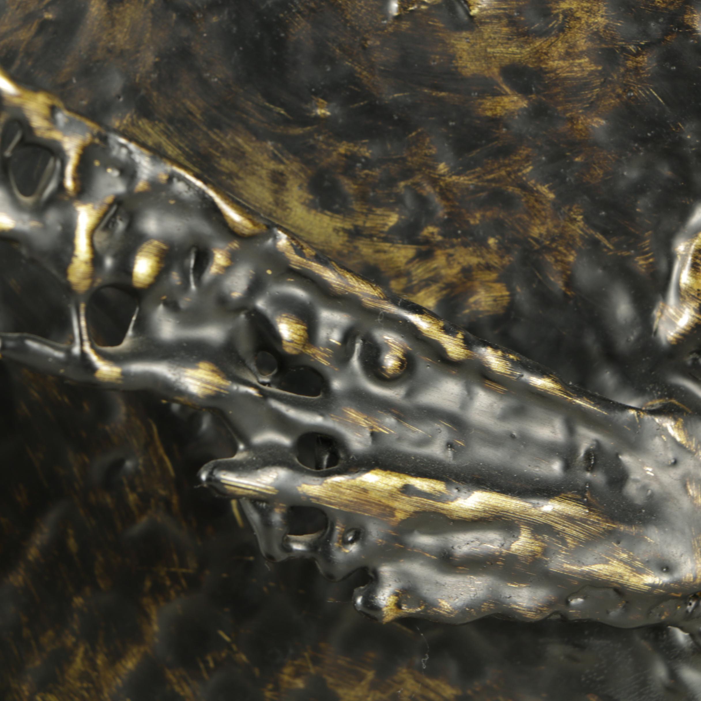 Frank Cesna Metallic Patina Sculpture of an Angelfish