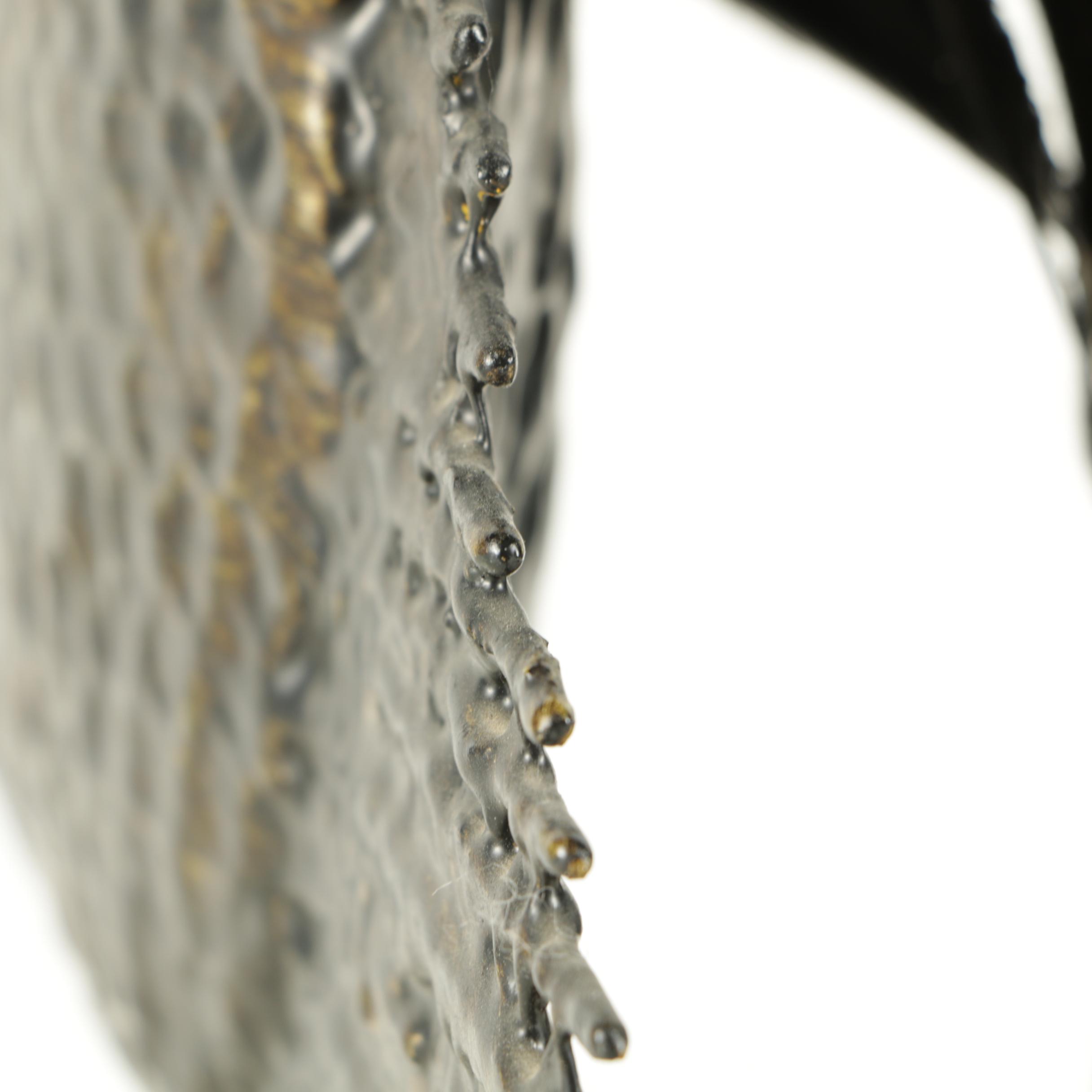 Frank Cesna Metallic Patina Sculpture of an Angelfish