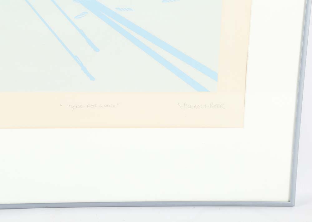 Mike Potter Signed Limited Edition Serigraph "Gone For Lunch"