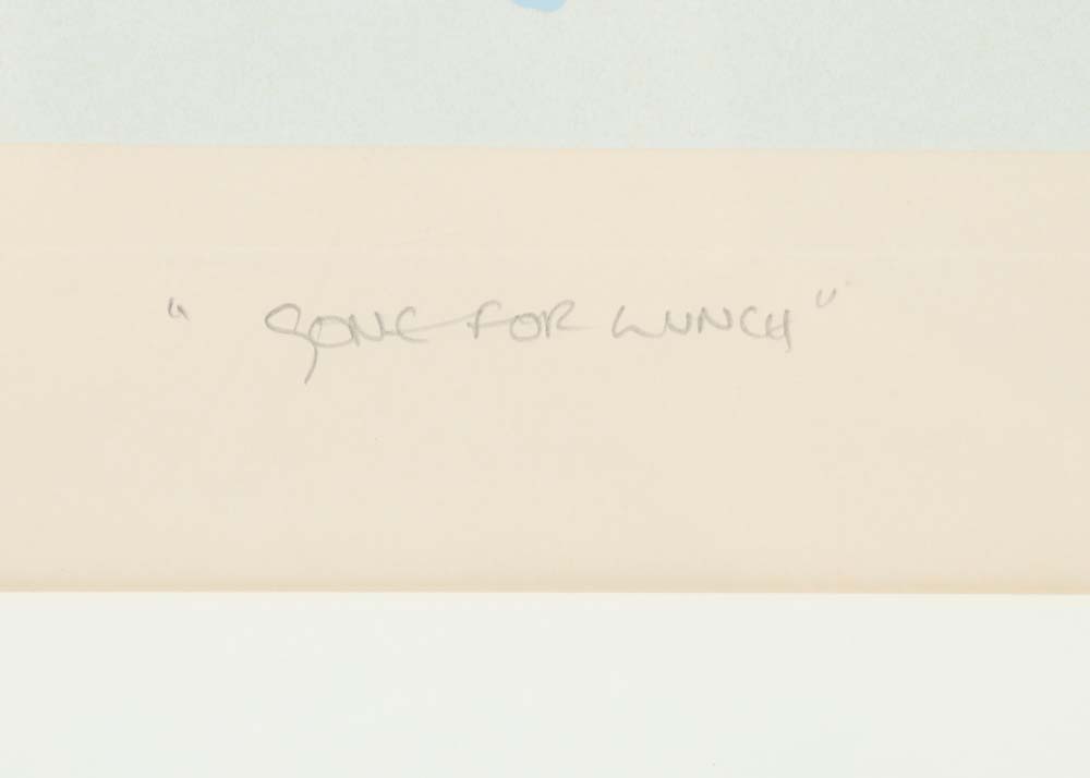 Mike Potter Signed Limited Edition Serigraph "Gone For Lunch"