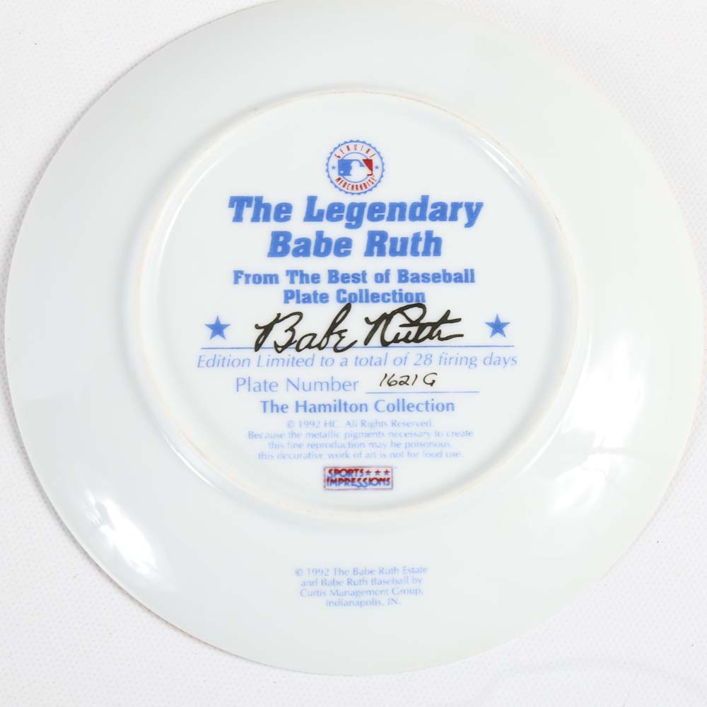 Hamilton Collection Miniature Baseball Plates