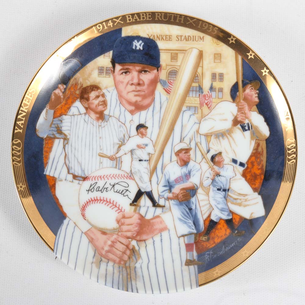 Hamilton Collection Miniature Baseball Plates