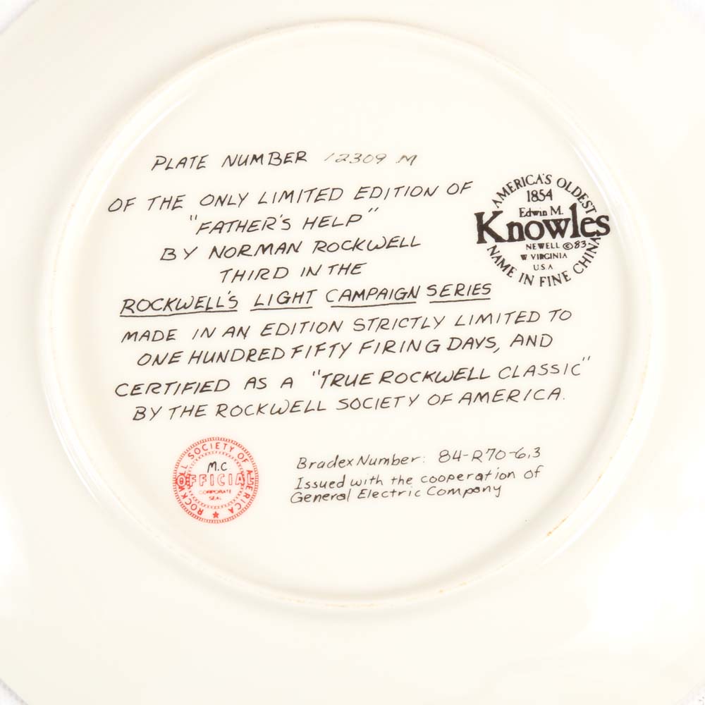 Norman Rockwell Collector Plates by Knowles