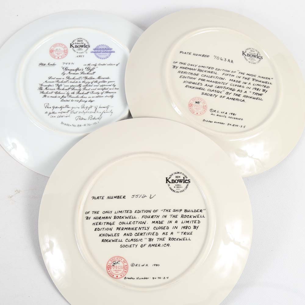 Norman Rockwell Collector Plates by Knowles
