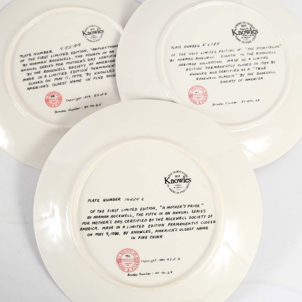 Norman Rockwell Collector Plates by Knowles
