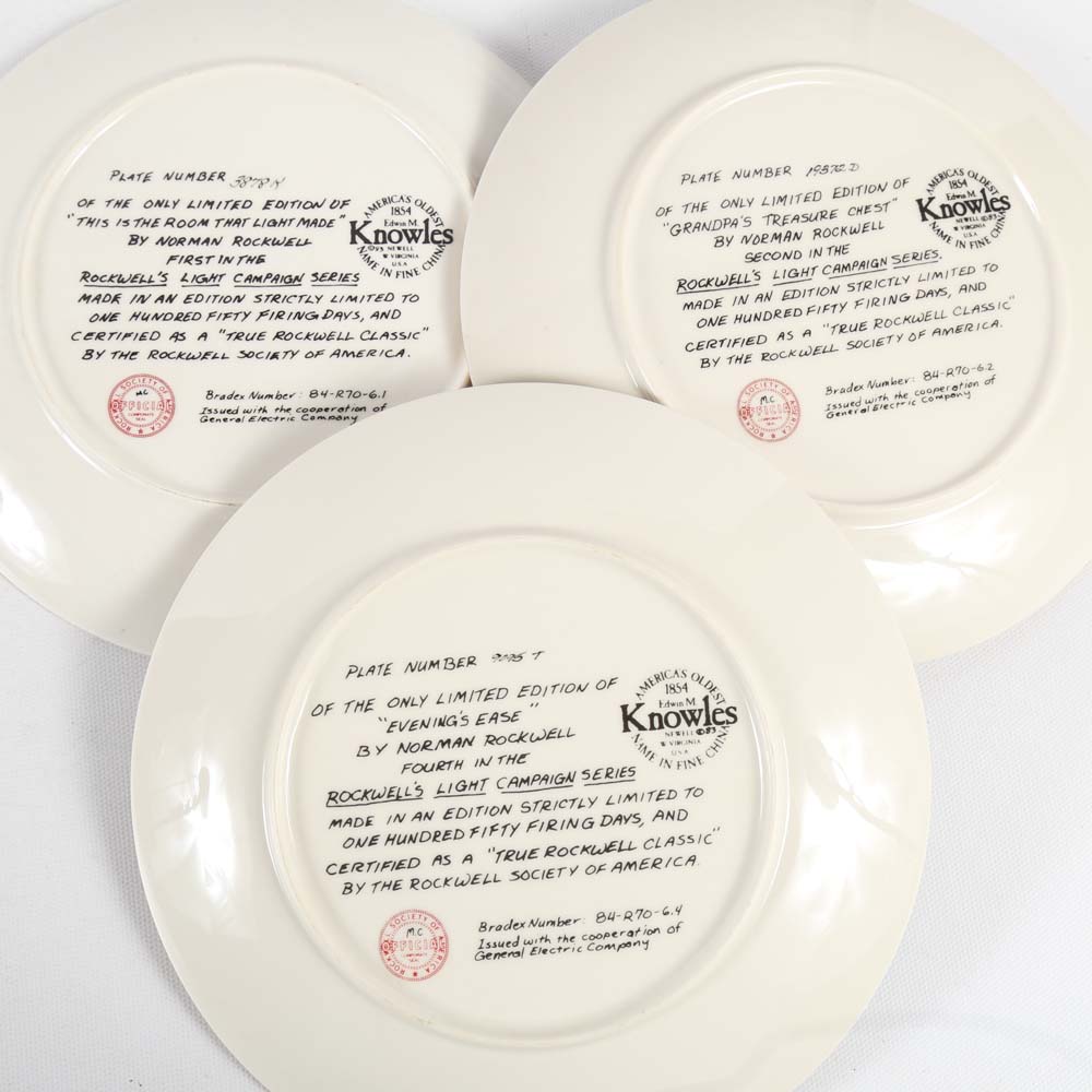 Norman Rockwell Collector Plates by Knowles