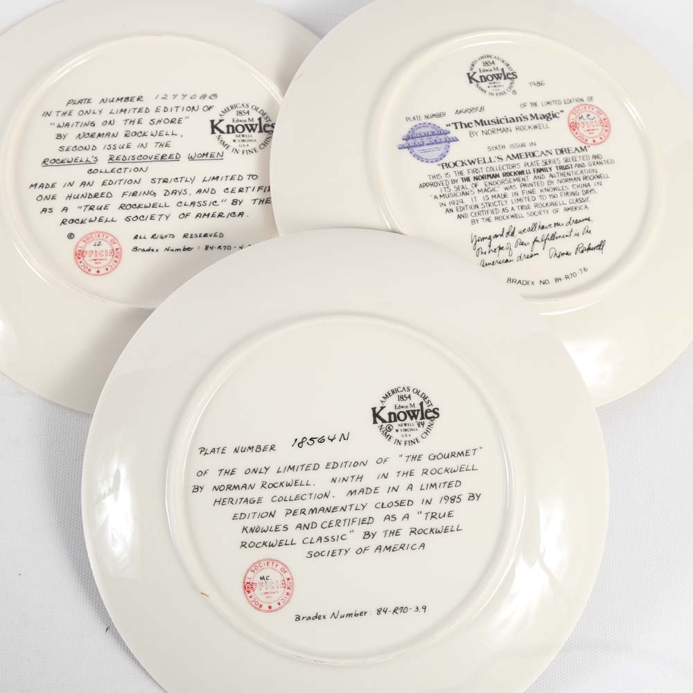 Norman Rockwell Collector Plates by Knowles