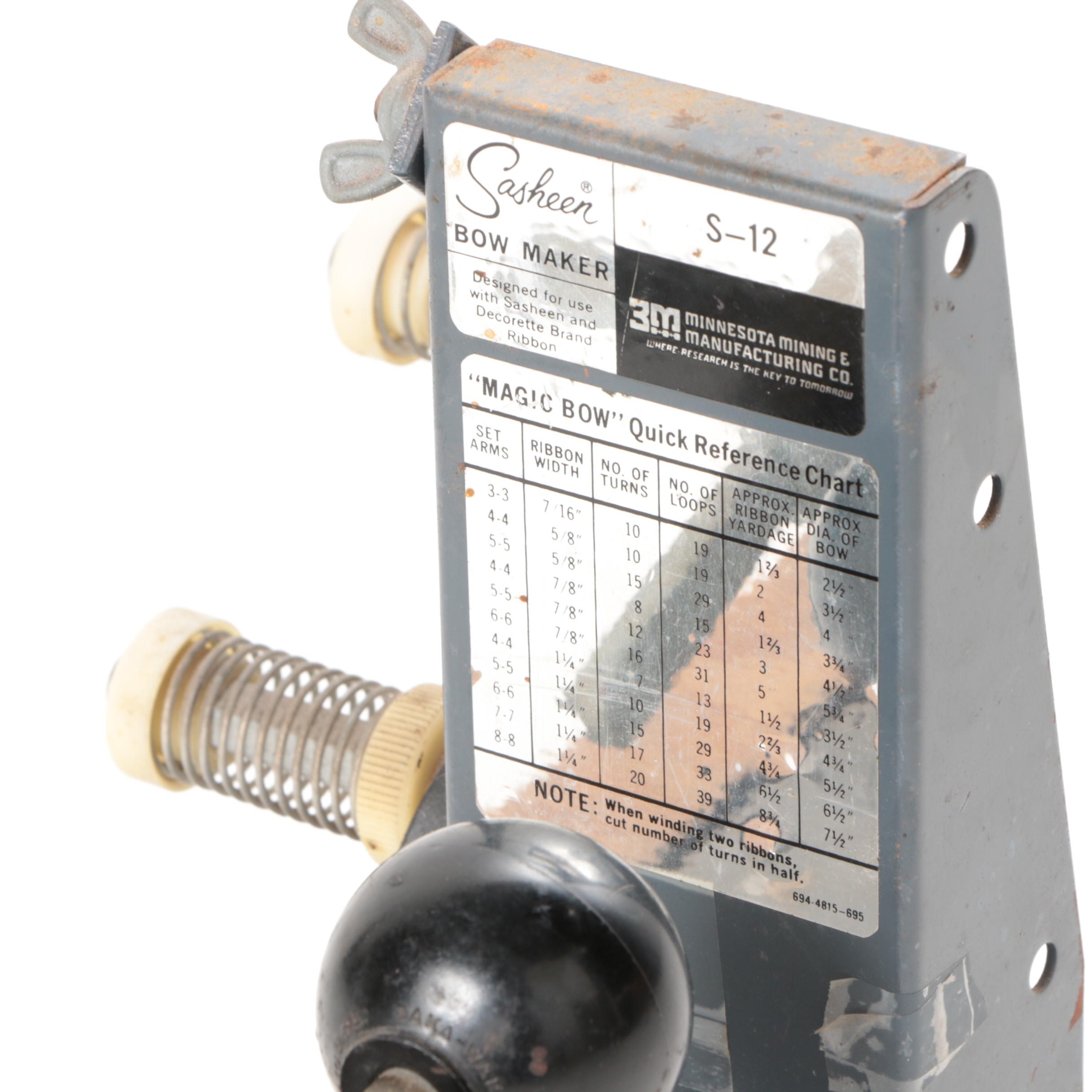 Vintage Sasheen S-12 Bow Maker