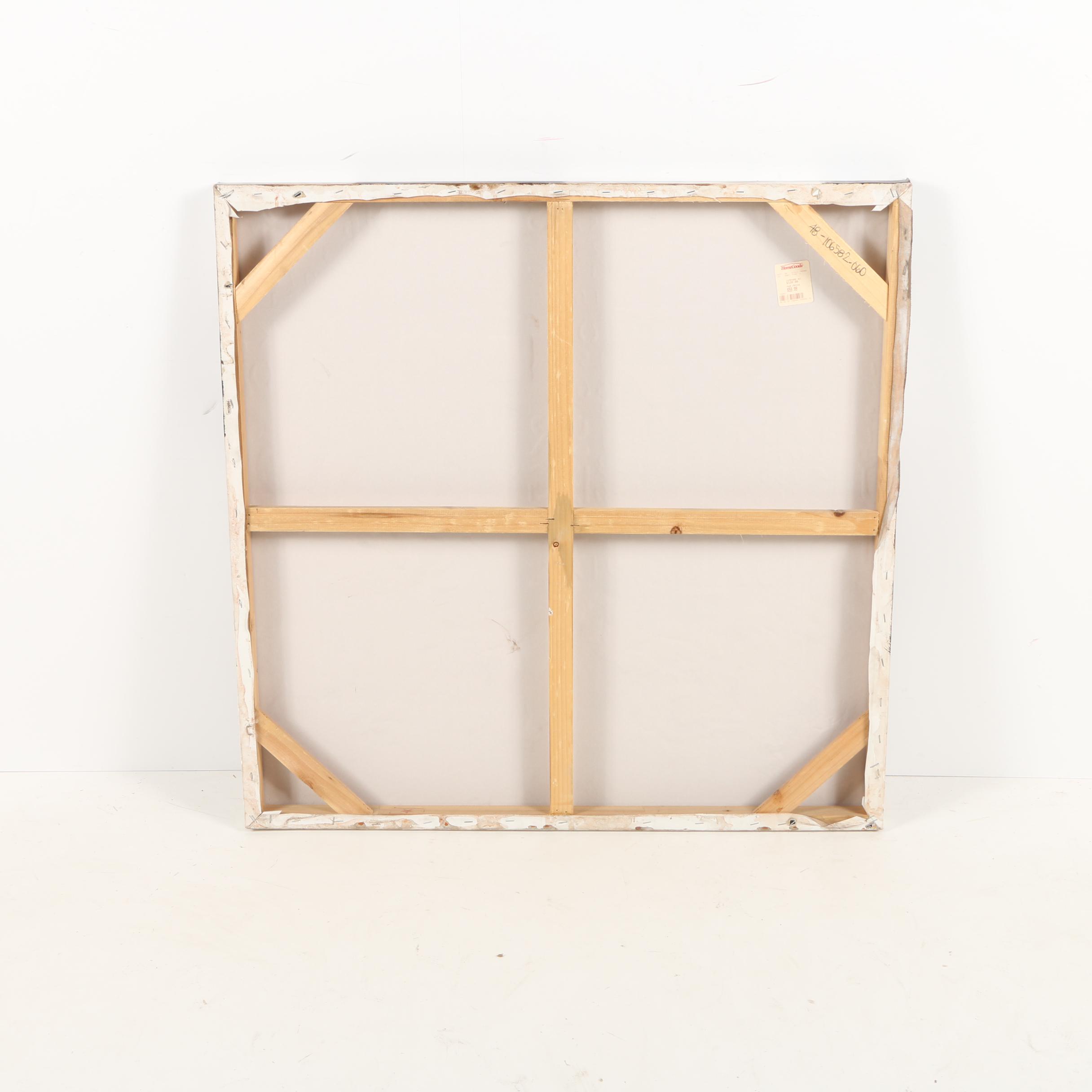 Mixed Media Work on Canvas of Calligraphic Text