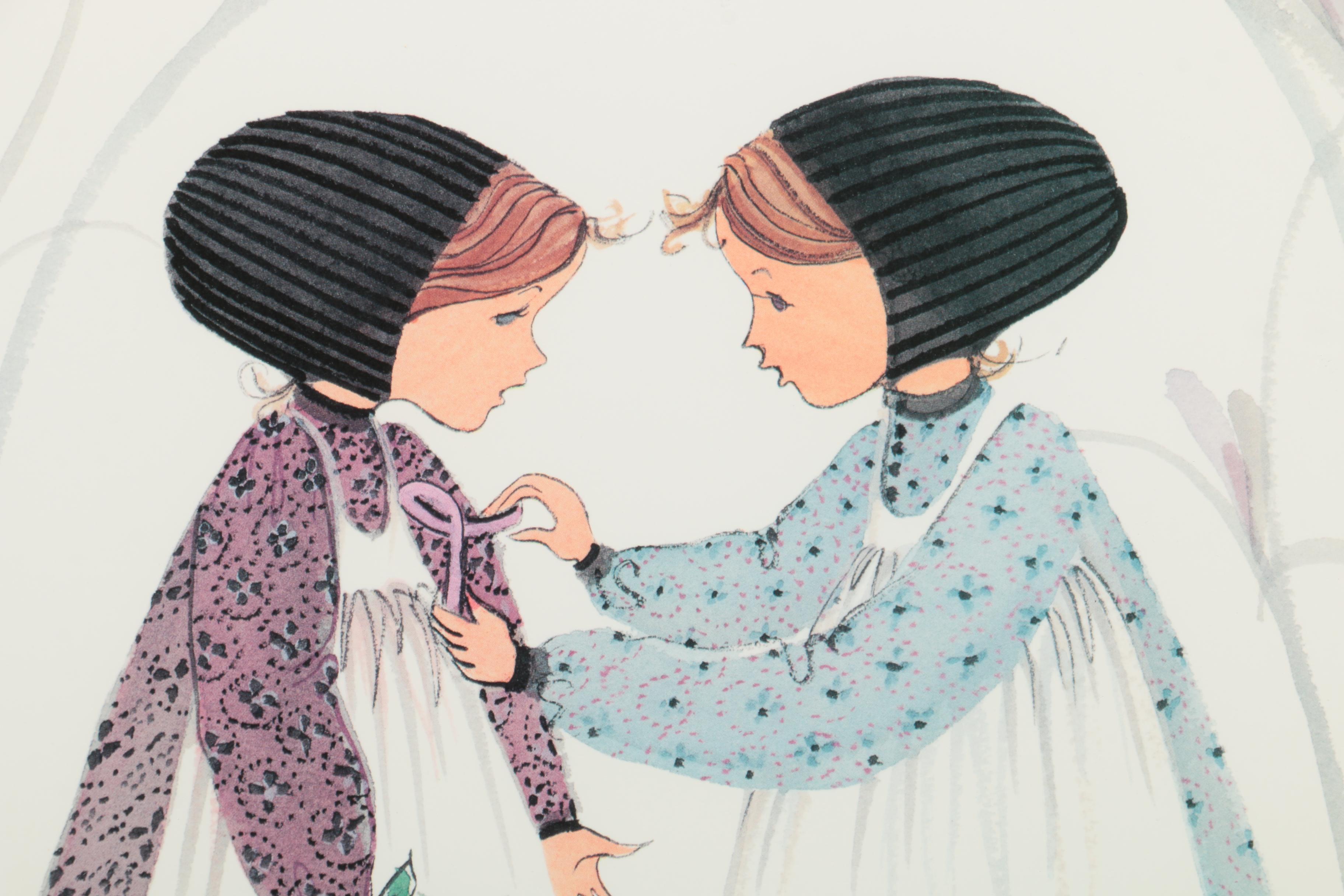 Patricia Buckley Moss Limited Edition Reproduction Print "For the Girls"