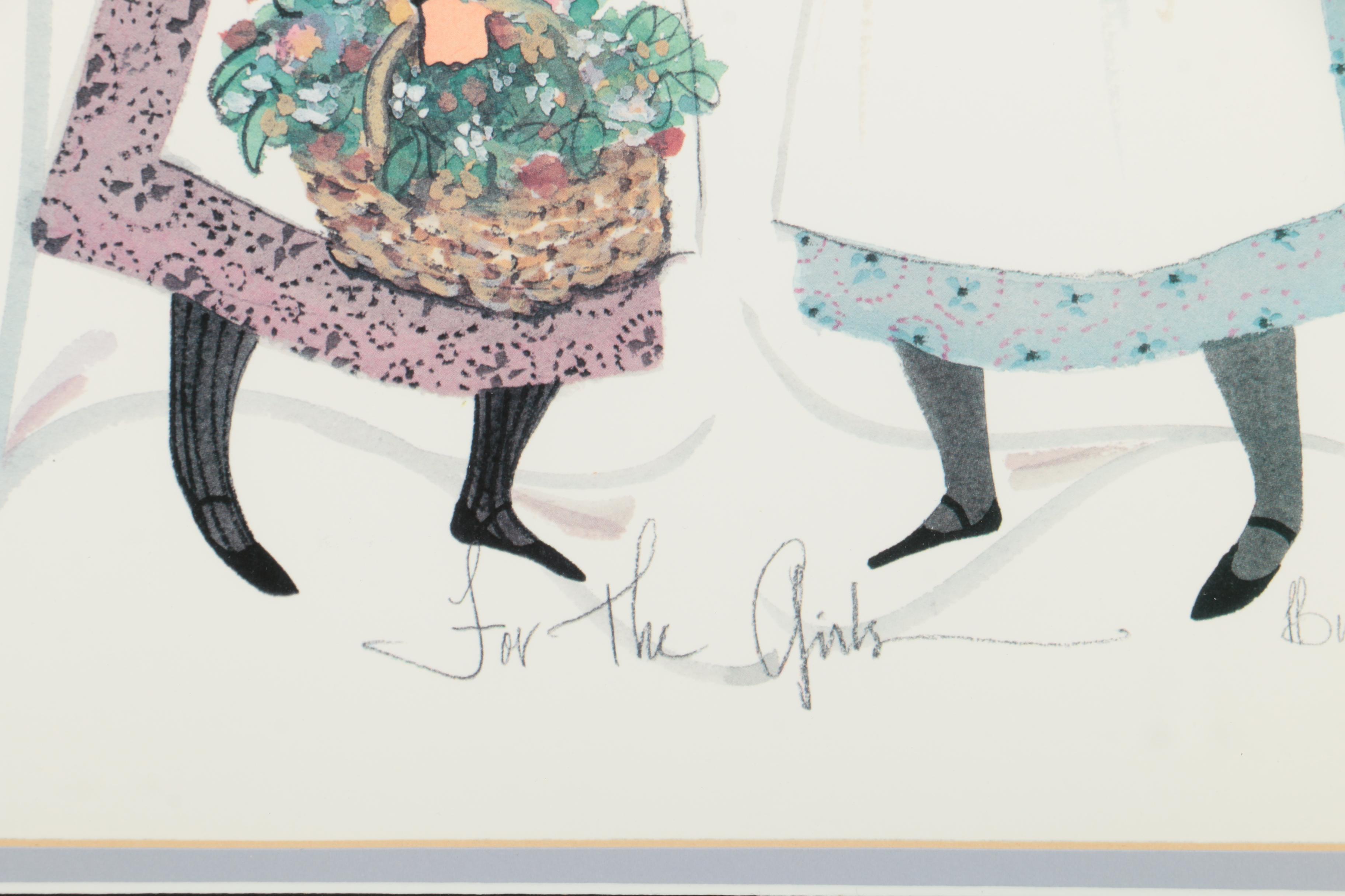 Patricia Buckley Moss Limited Edition Reproduction Print "For the Girls"