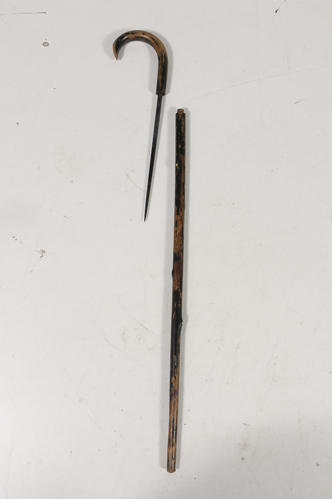 Vintage Walking Canes, Including Three with Hidden Blades