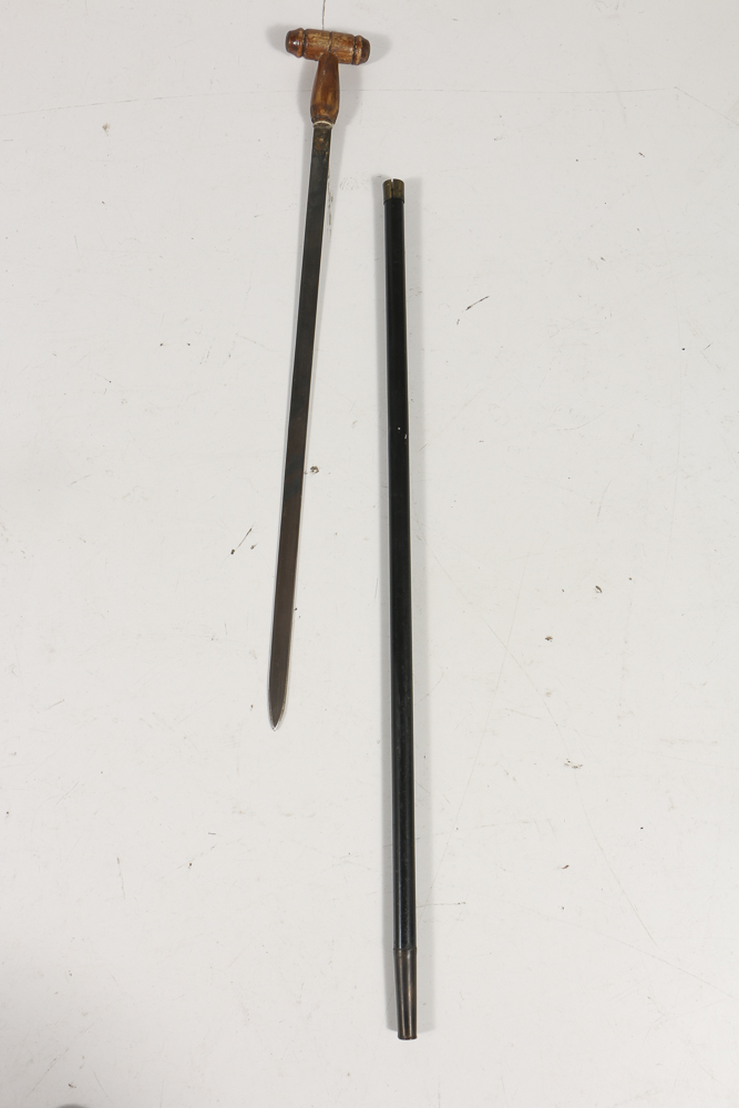 Vintage Walking Canes, Including Three with Hidden Blades