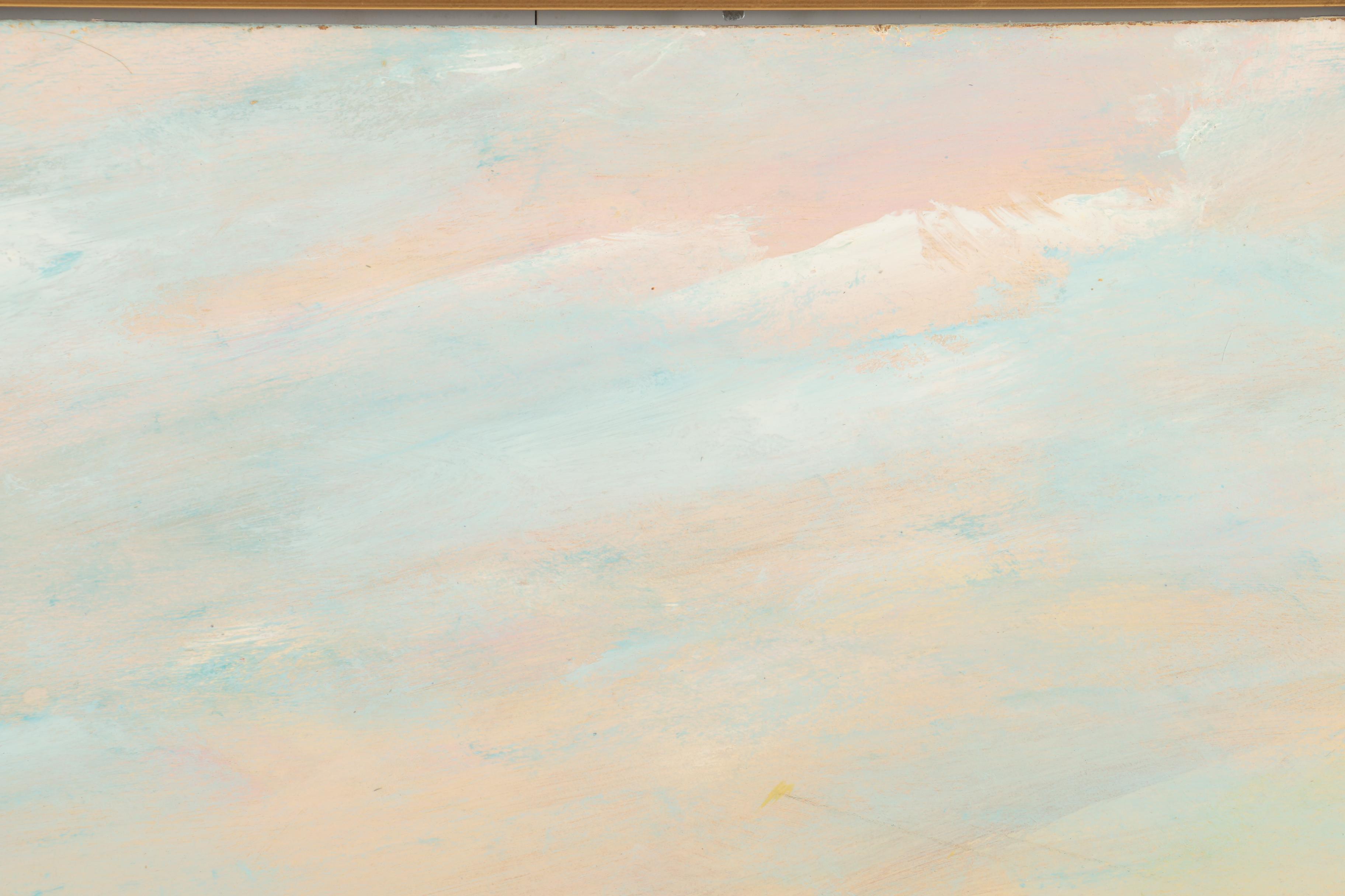 Donald Fraser Oil Painting on Canvas of a Beach Scene