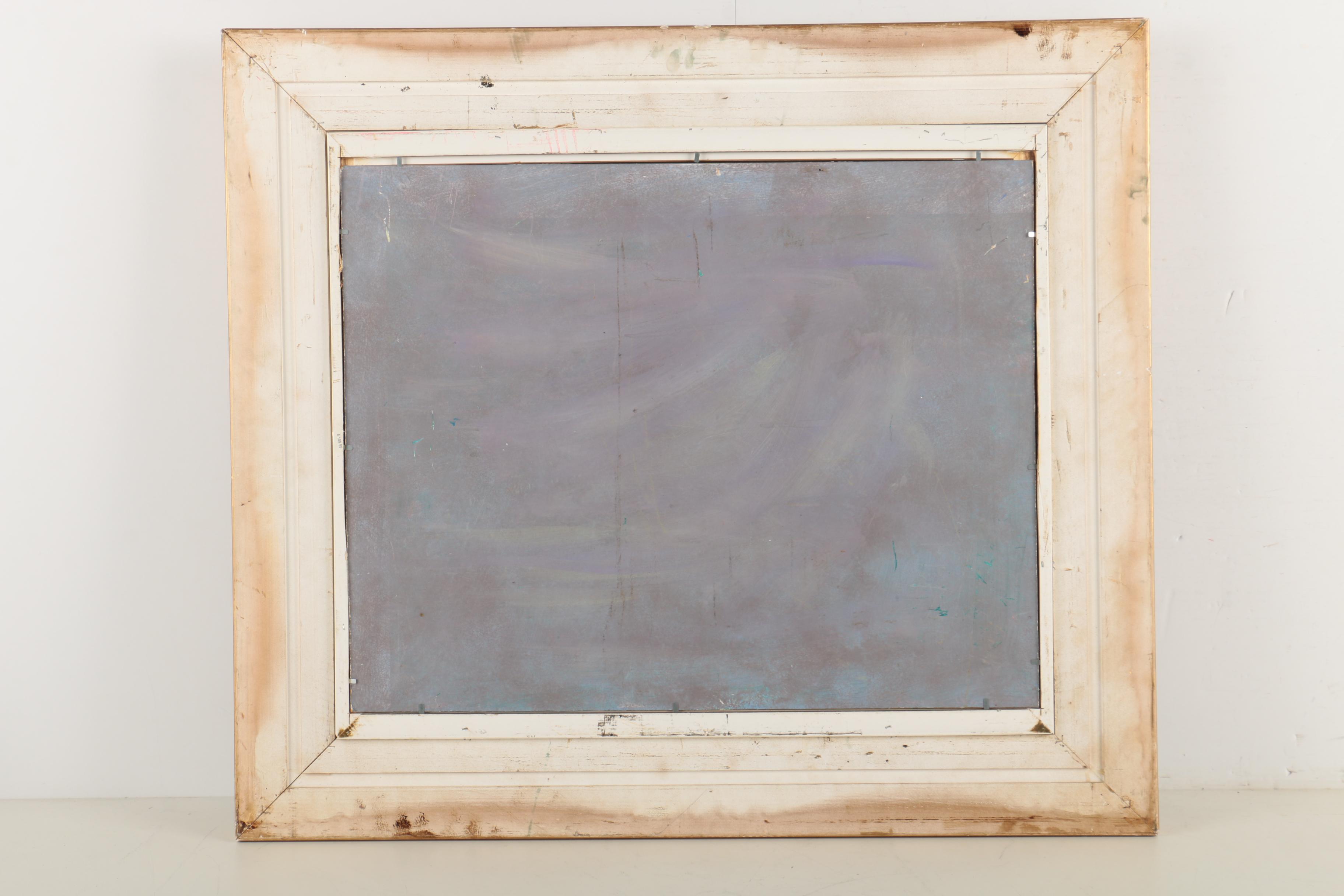 Donald Fraser Oil Painting on Canvas of a Beach Scene