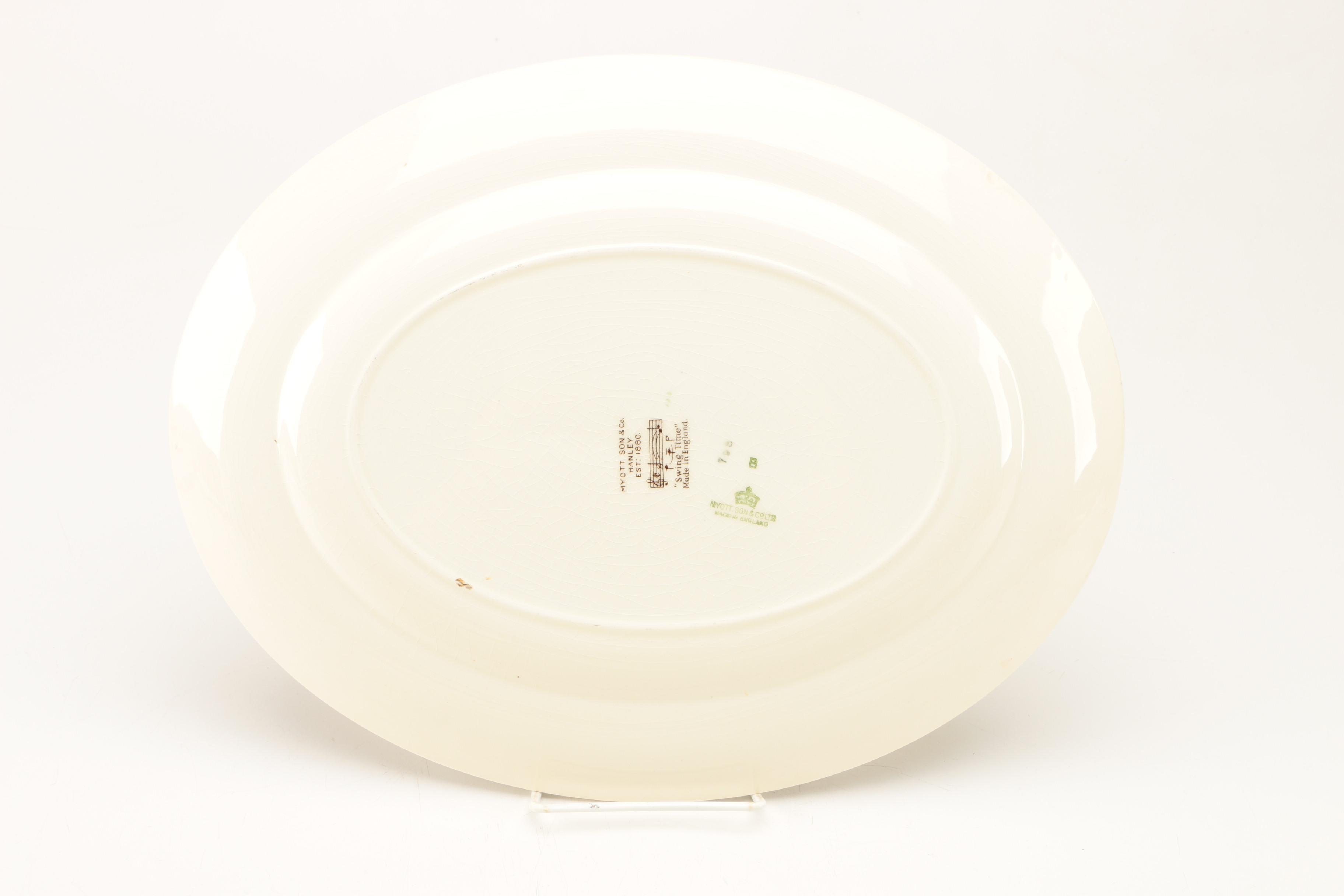 Vintage Myott Son & Co. "Swing Time" China Tableware