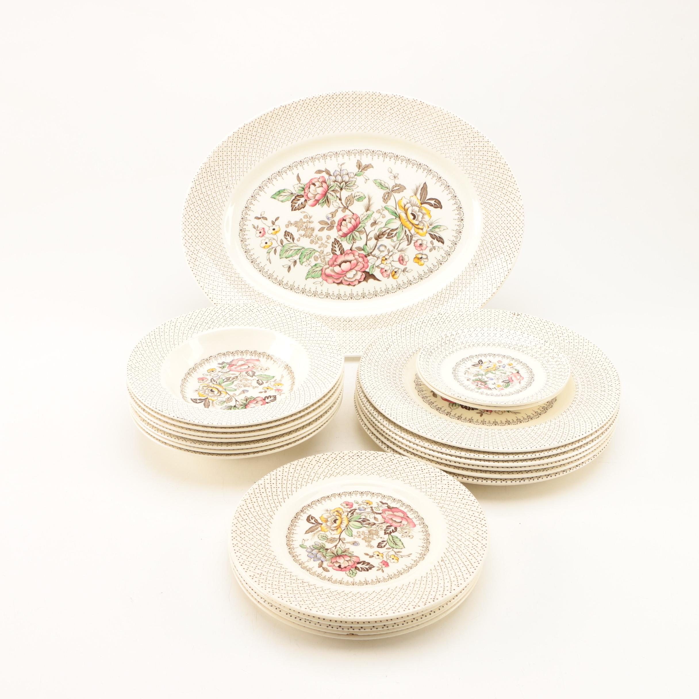 Vintage Myott Son & Co. "Swing Time" China Tableware