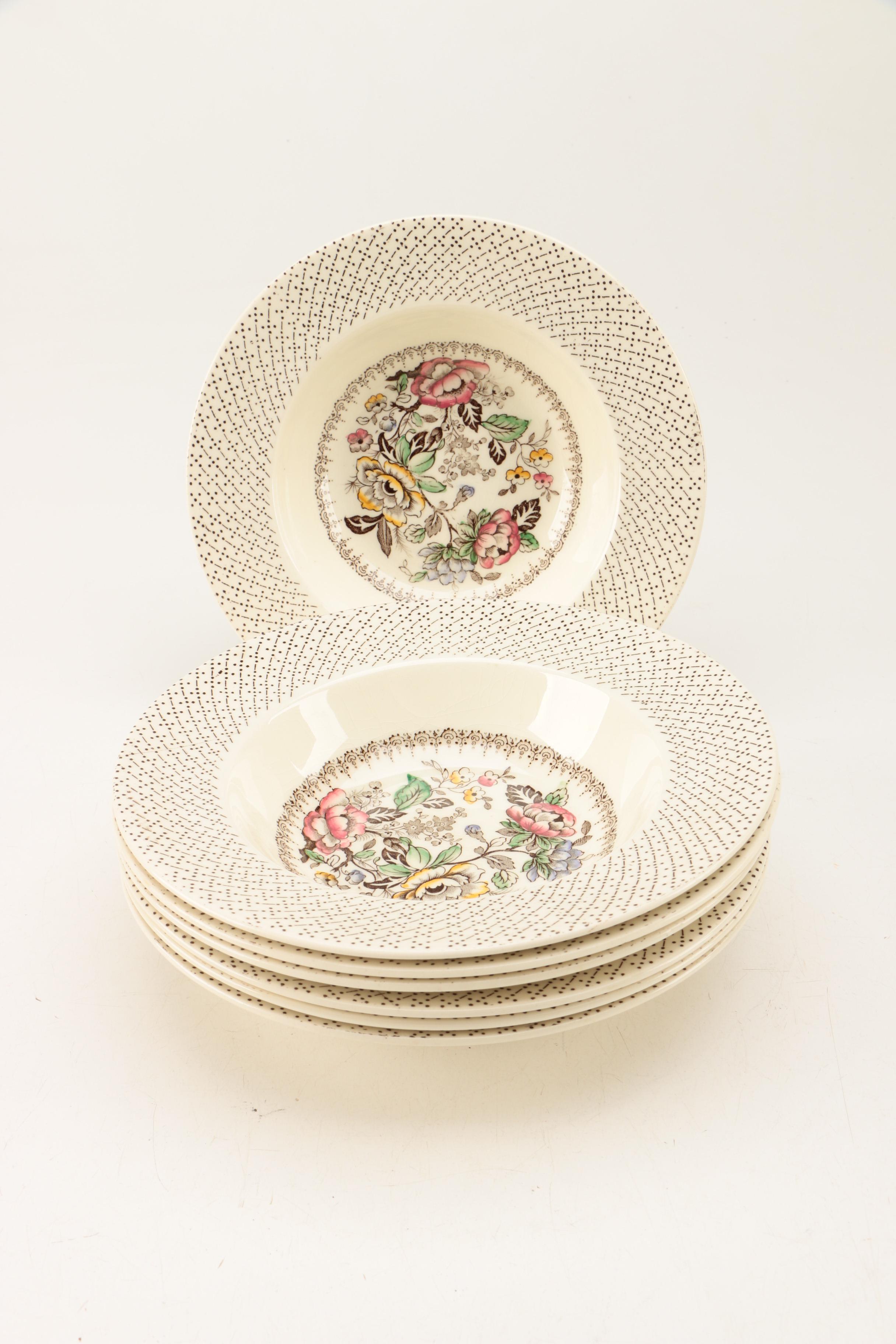 Vintage Myott Son & Co. "Swing Time" China Tableware