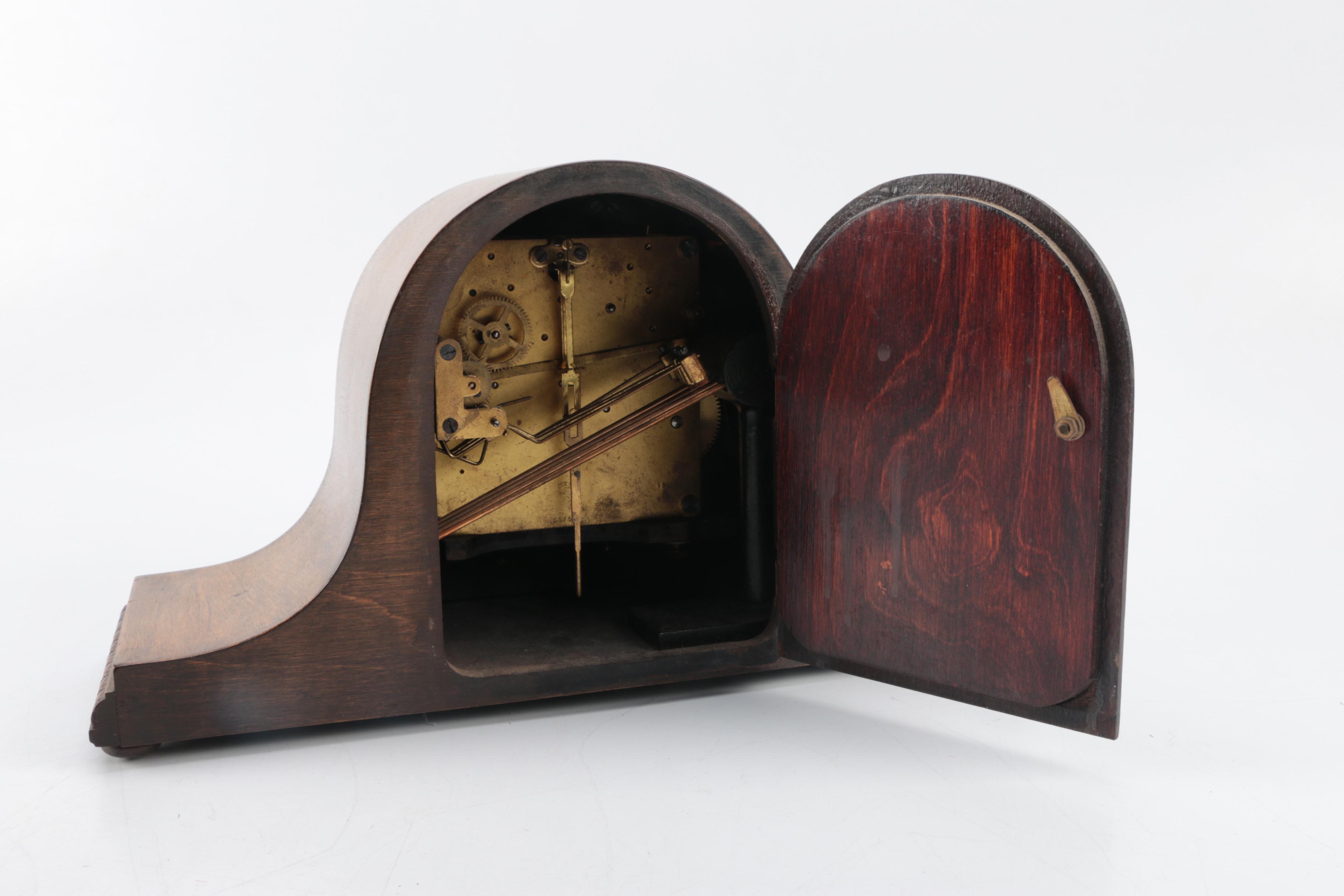 Vintage Hendersons Tambour Mantel Clock