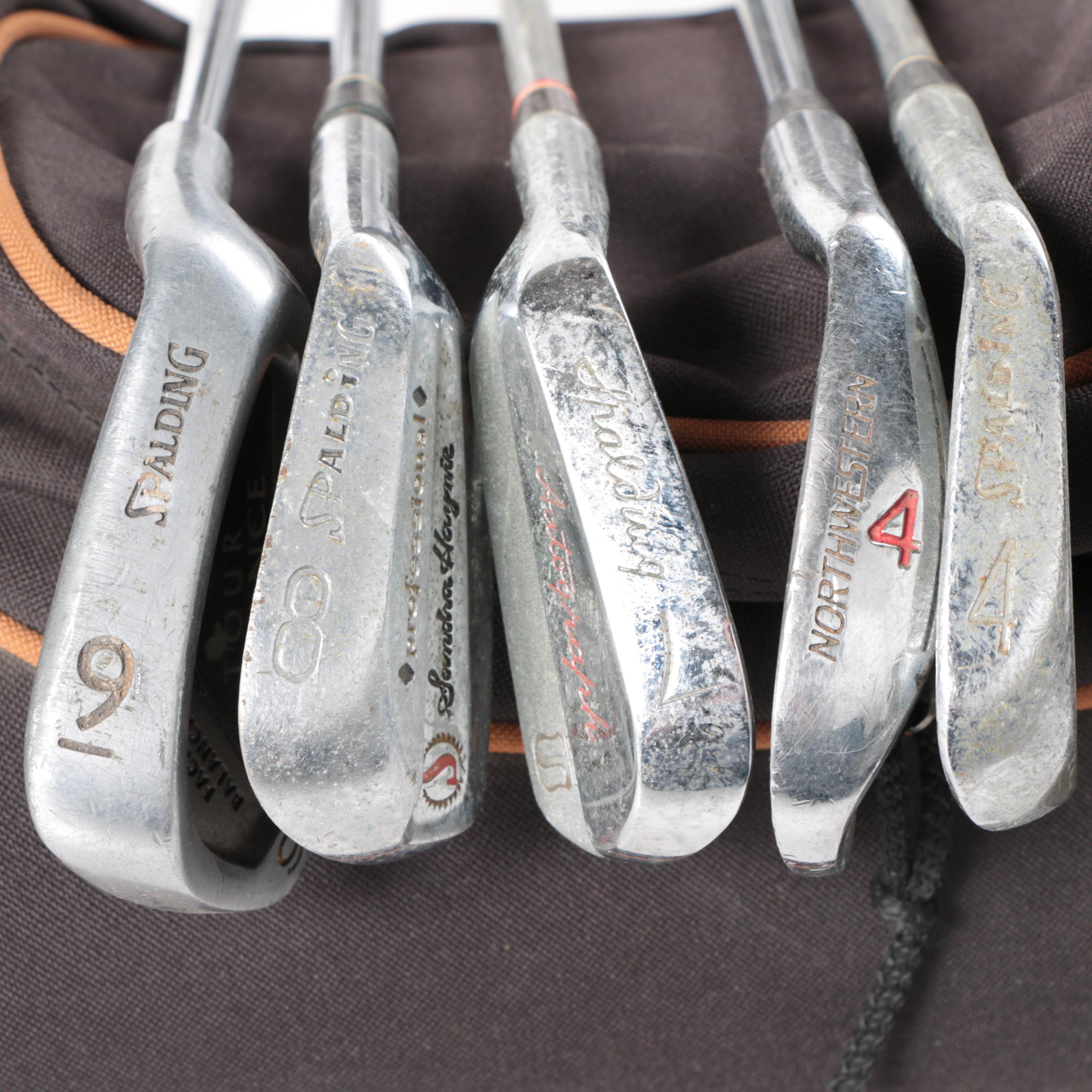 Two Golf Bags of Assorted Clubs