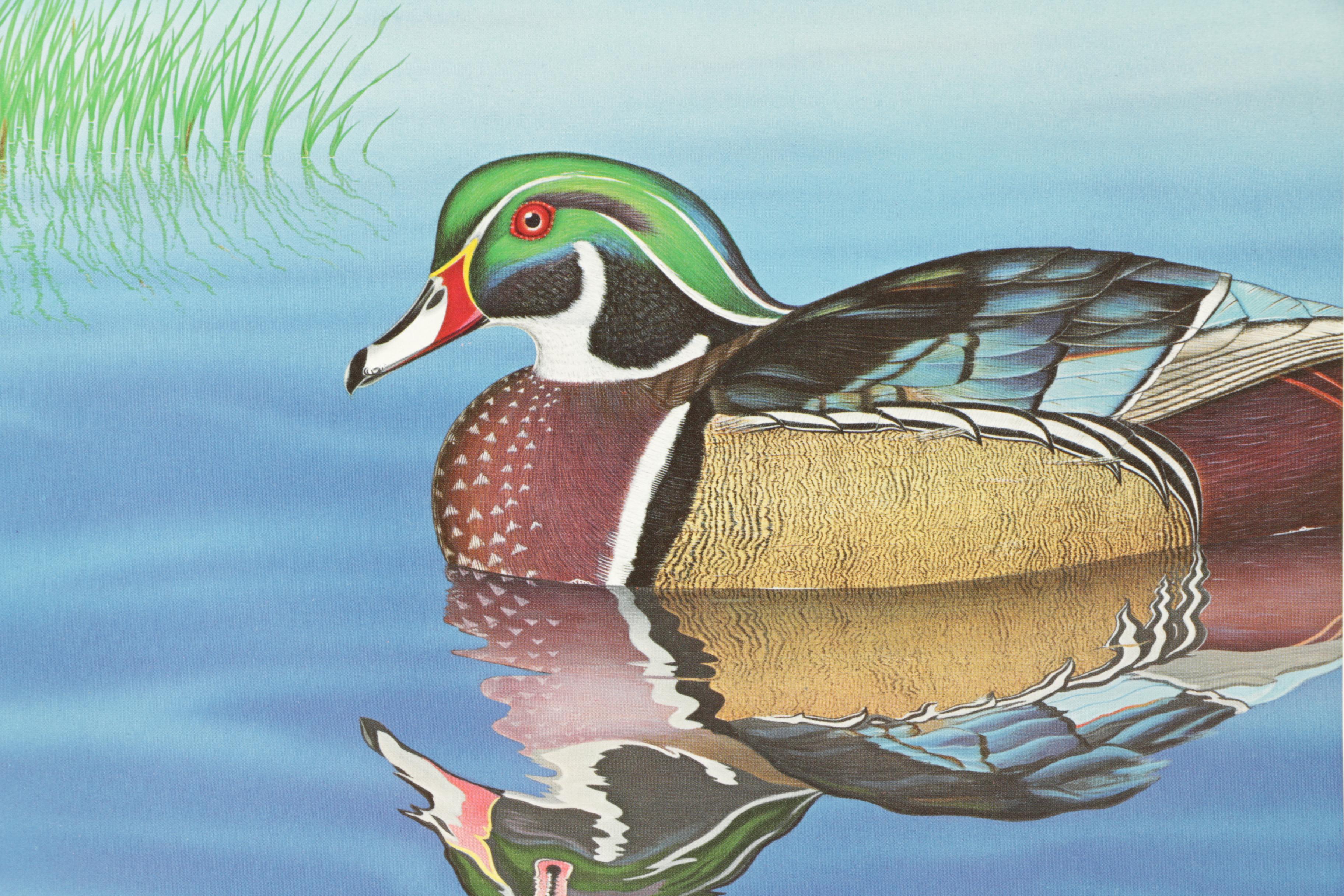 Pair Limited Edition Offset Lithographs of Ducks After Alan D. Hart