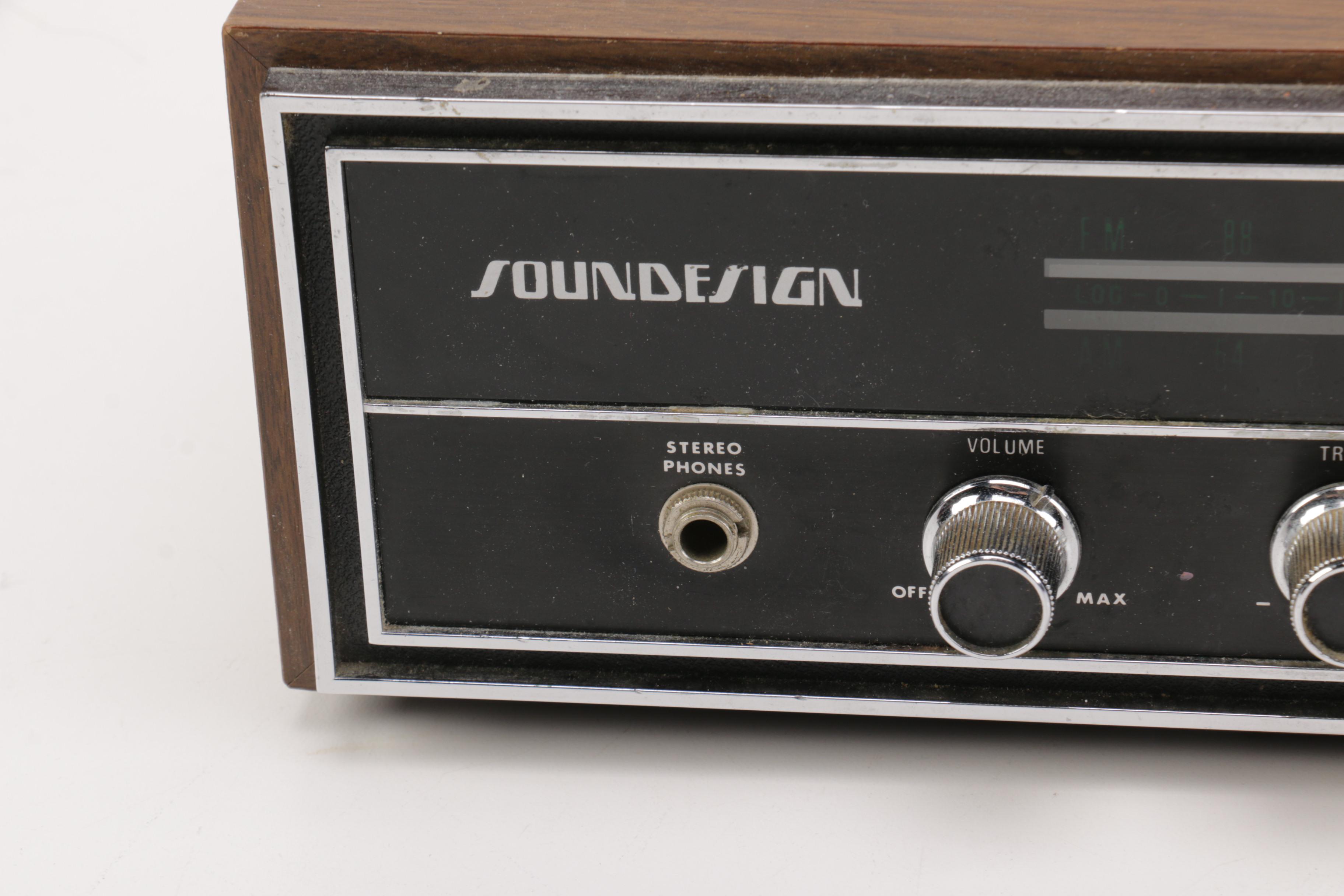 Soundesign Stereo Multiplex Receiver and Speakers