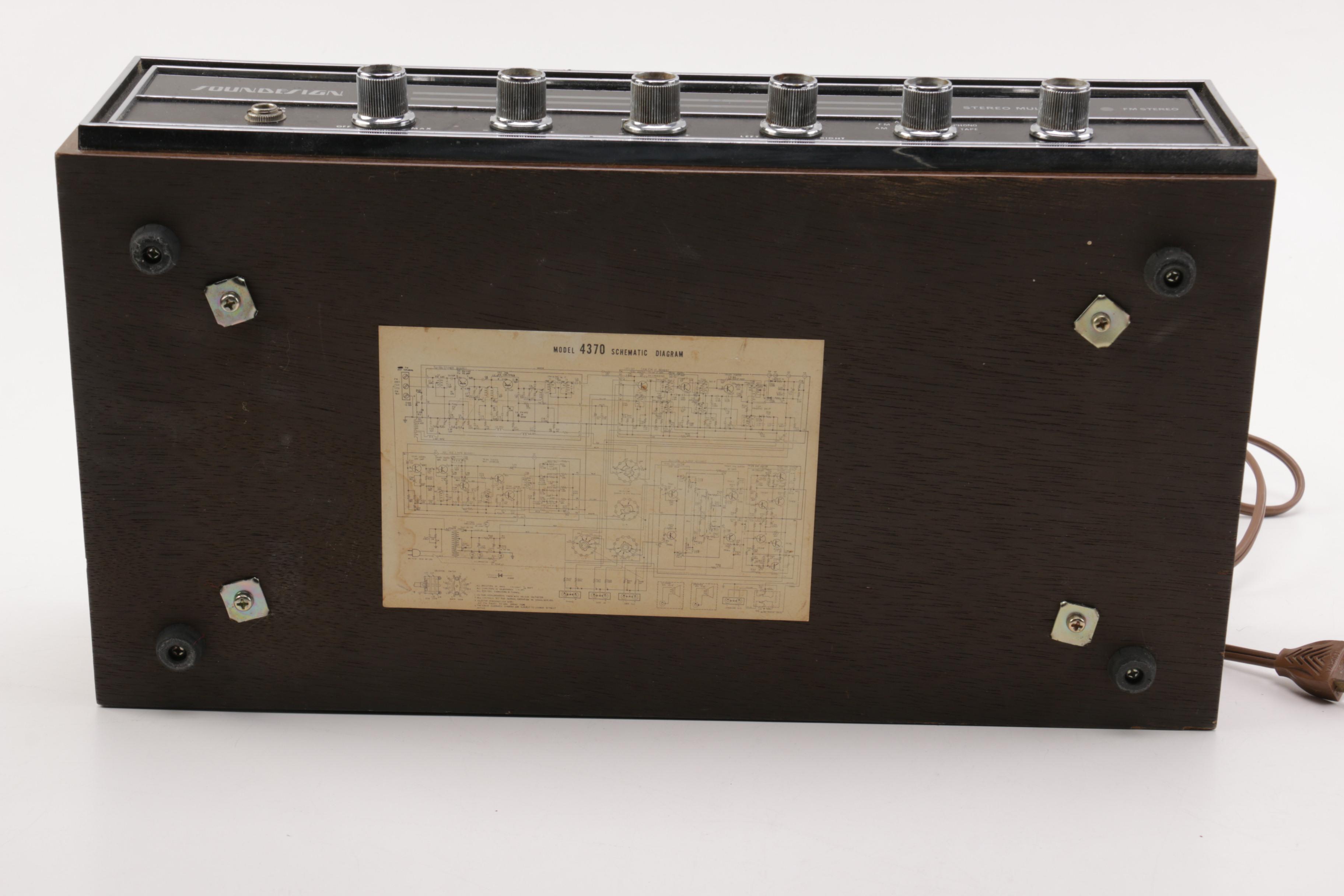 Soundesign Stereo Multiplex Receiver and Speakers