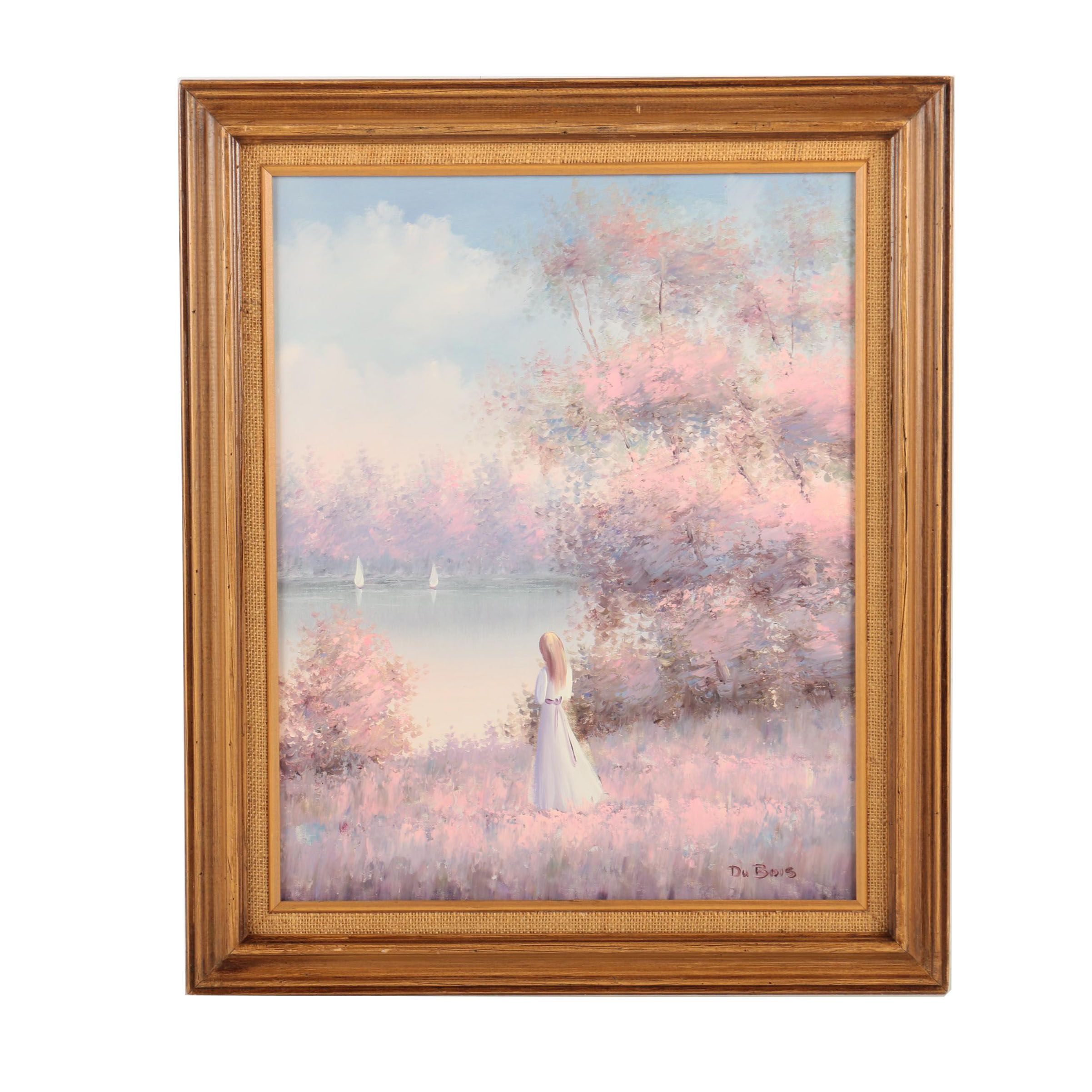 Henri Du Bois Oil Painting on Canvas Landscape