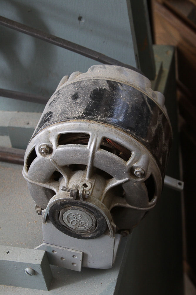 Vintage Powr-Kraft Bench Grinder and Band Saw with Cabinet
