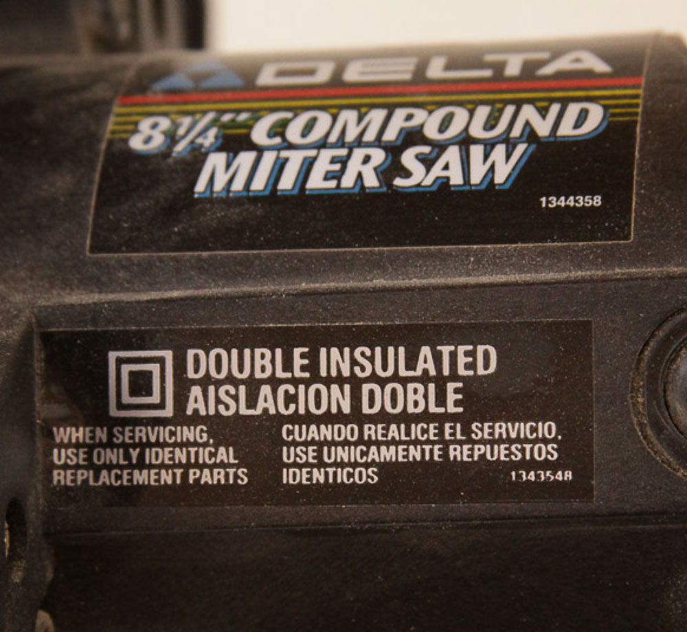 Delta 8 1/4" Compound Miter Saw Model No. 36-040