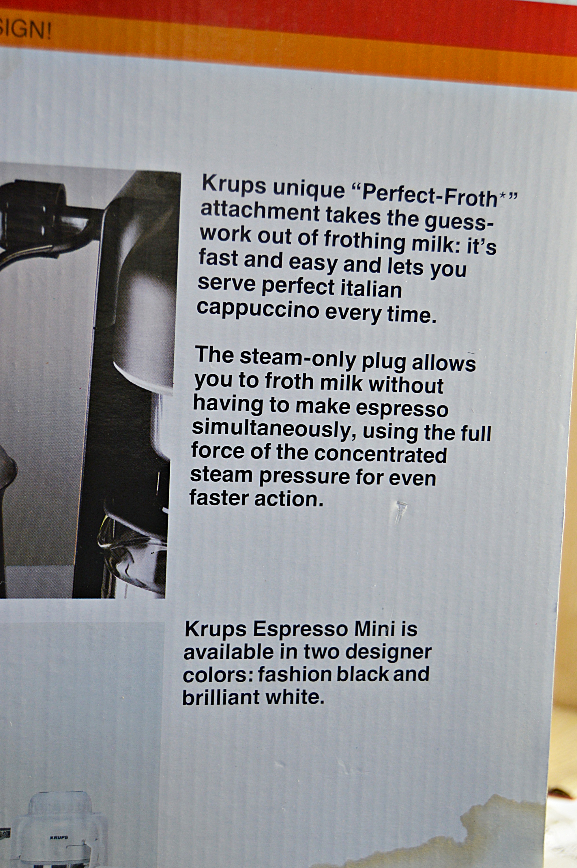 Krups Espresso Mini Machine and Set of Copper and Brass Irish Coffee Glasses