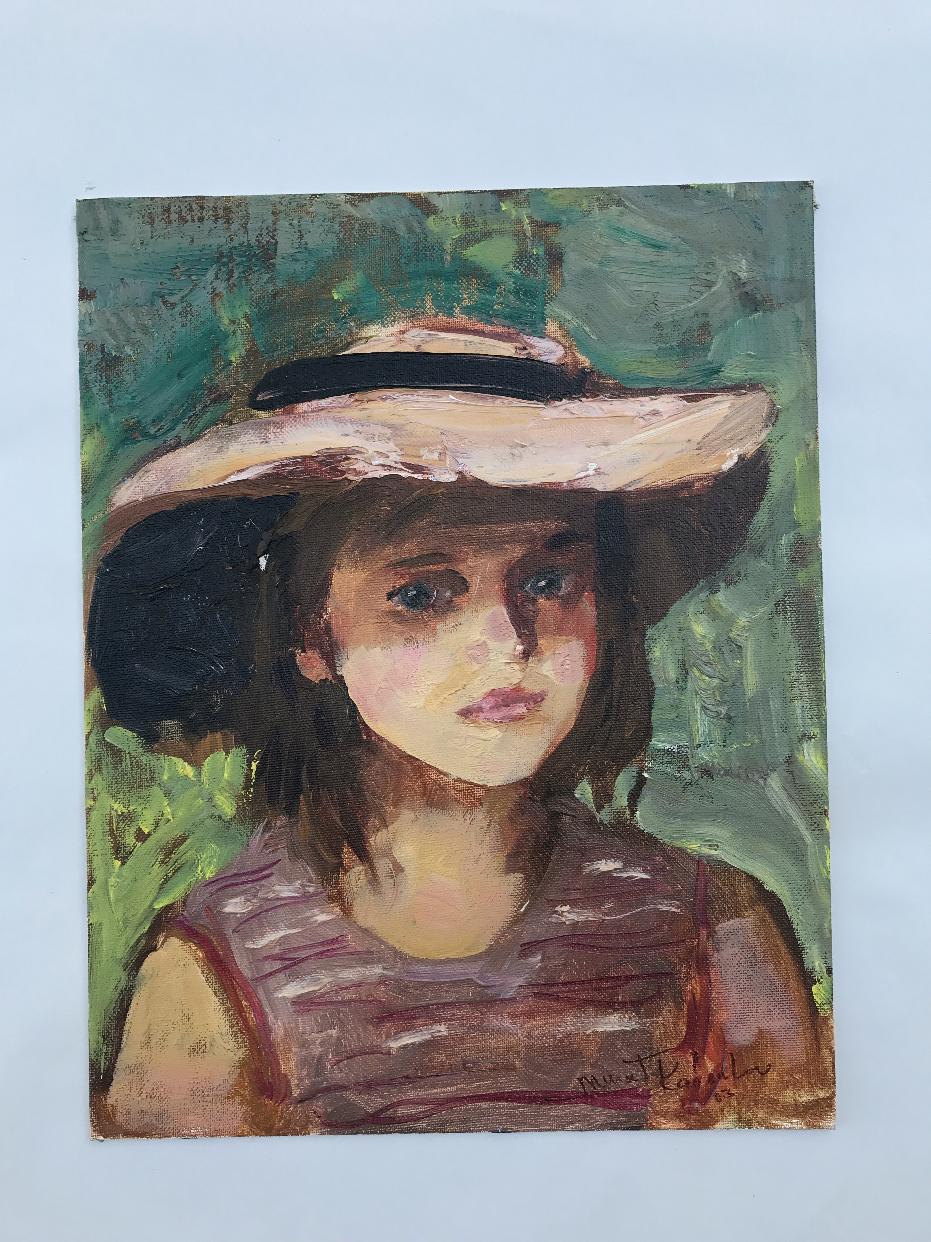 Murat Kaboulov Portrait of Girl in Hat