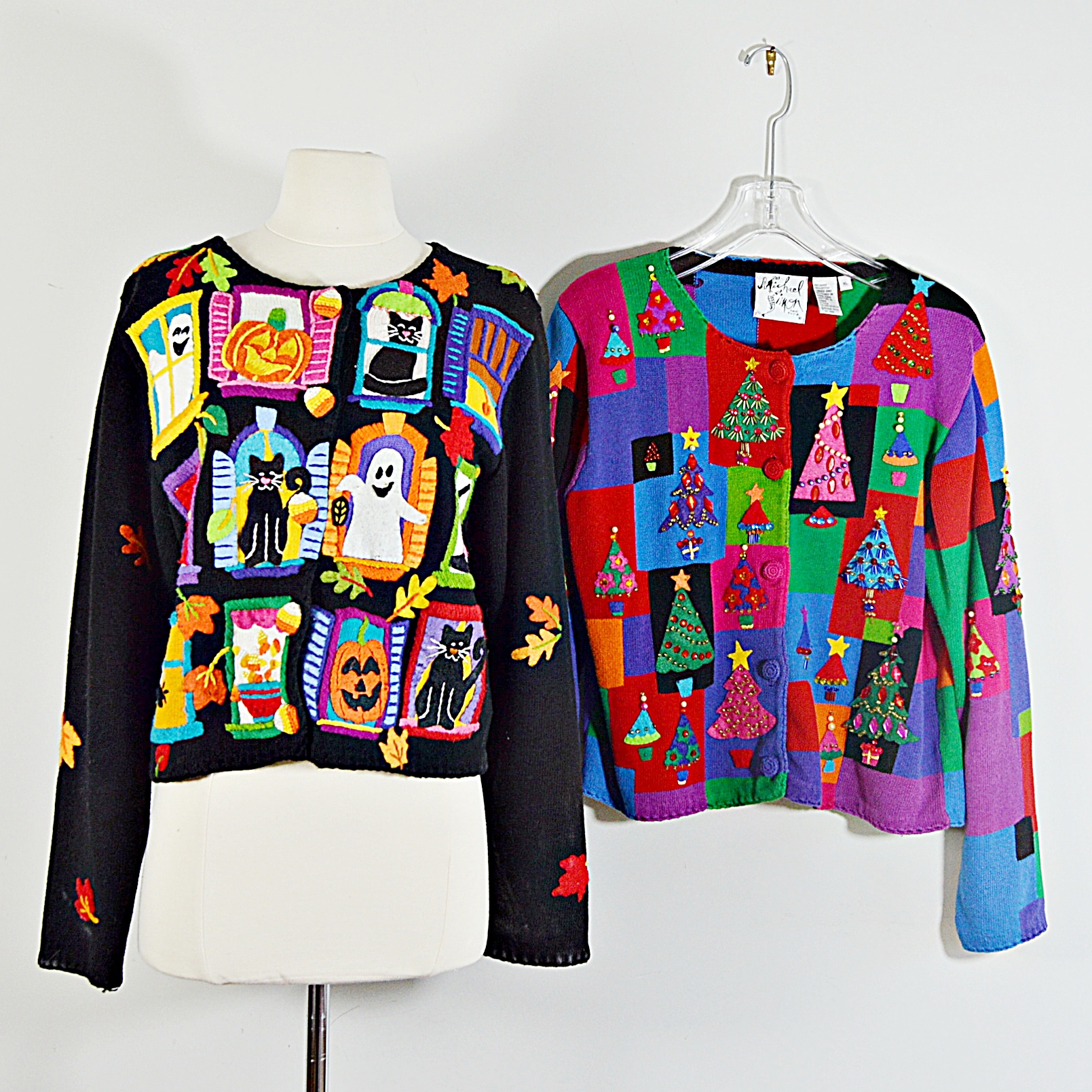 1990s Michael Simon Holiday Sweaters