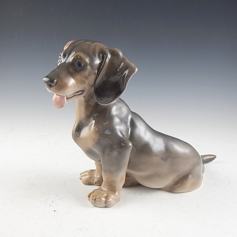 Early Royal Copenhagen Dachshund Figurine