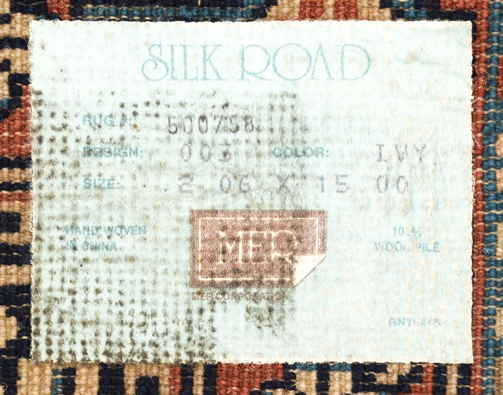 Mer Corp "Silk Road" Collection Runner Hand Woven in China