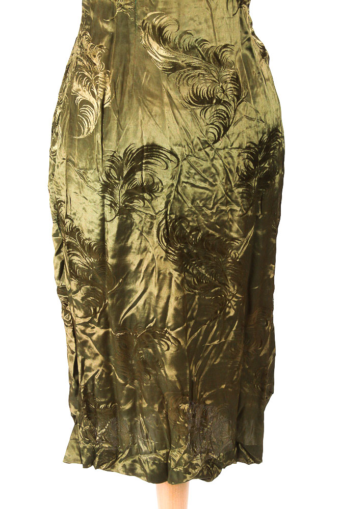 Vintage Vietnamese Silk-Blend Dress