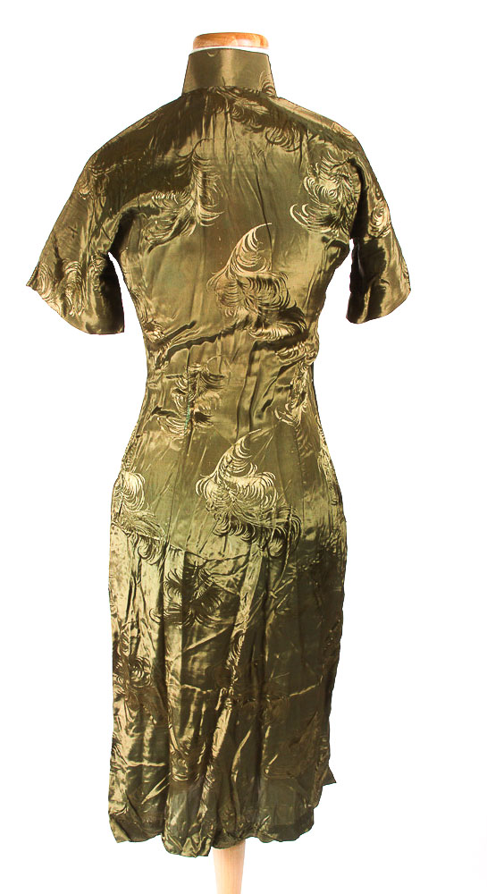 Vintage Vietnamese Silk-Blend Dress